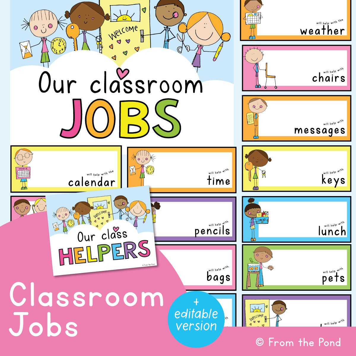 Classroom Jobs Display
