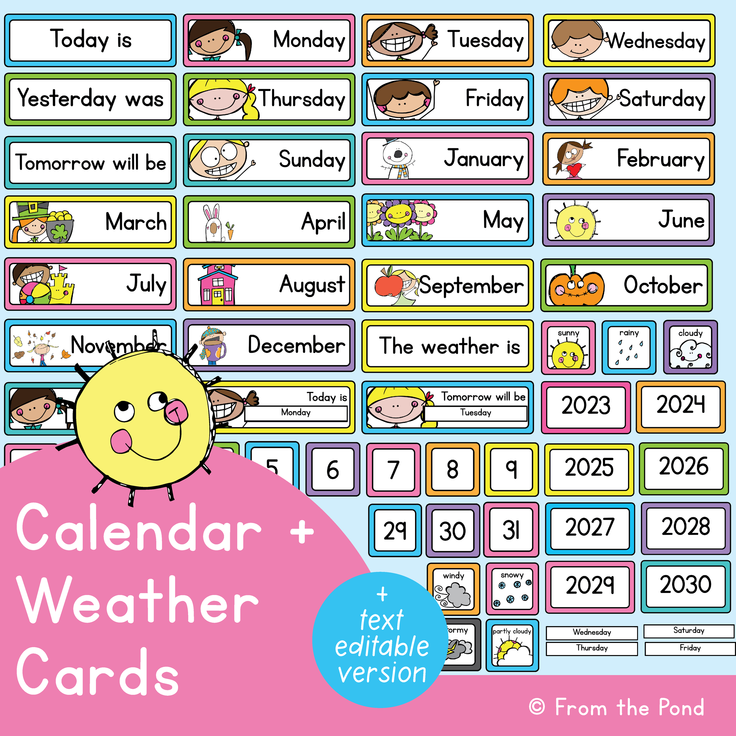 Calendar Weather Cards