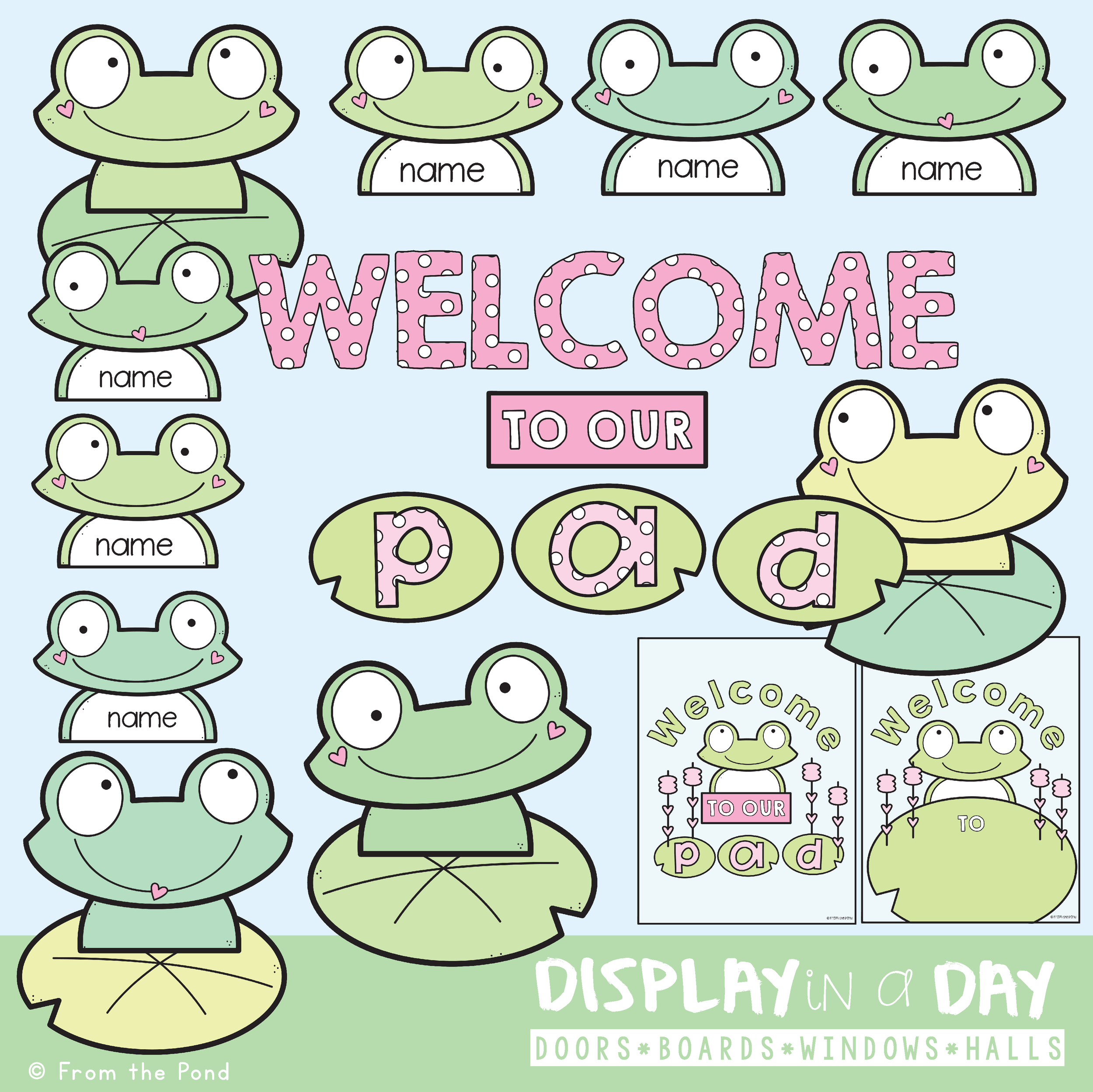 Pastel Frogs