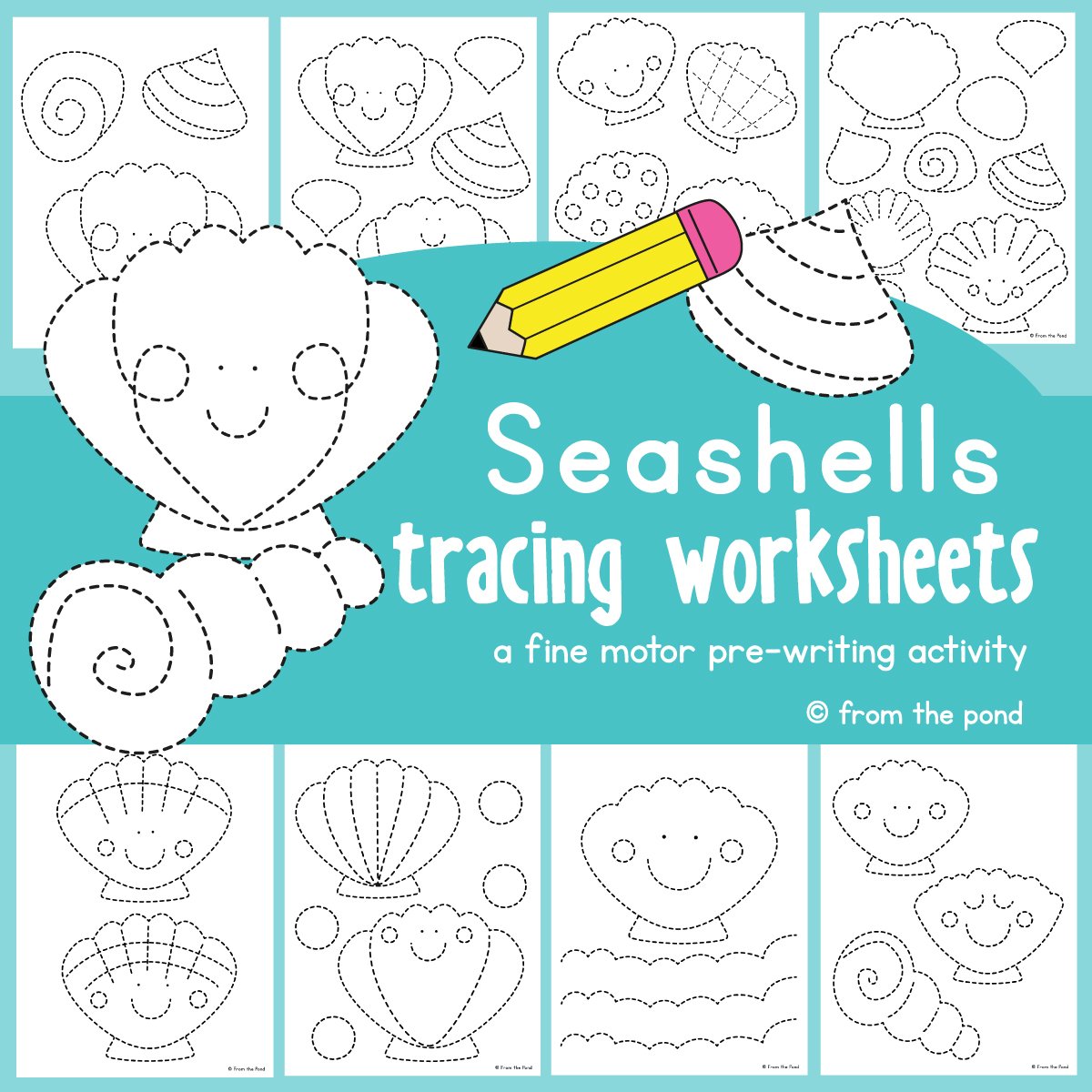 Seashell Tracing Pages