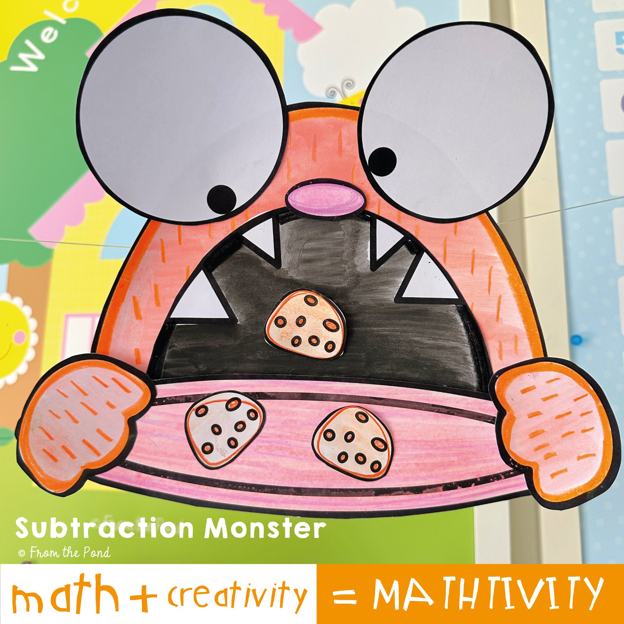 Subtraction Monster Math Craft