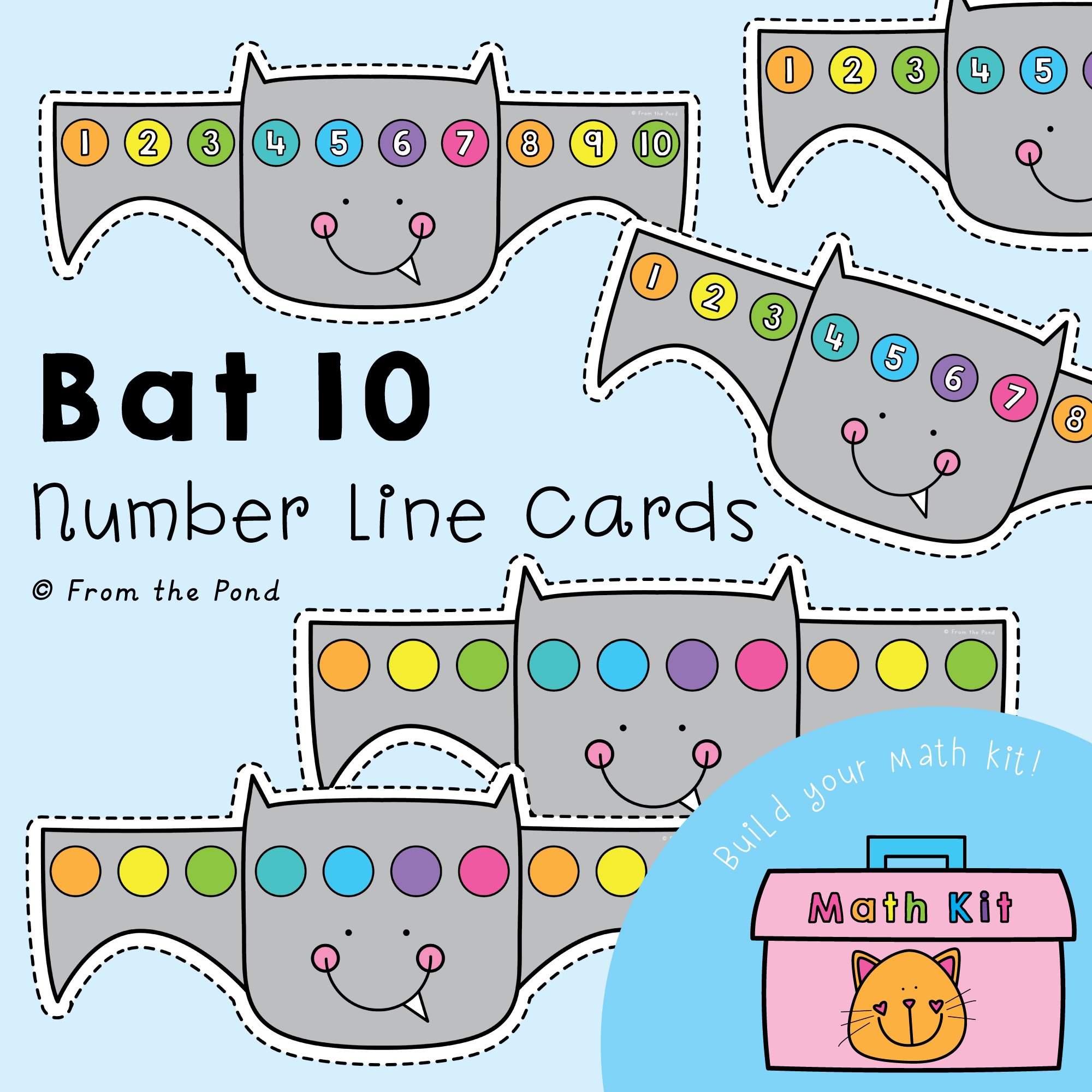 Bat Number Line 10