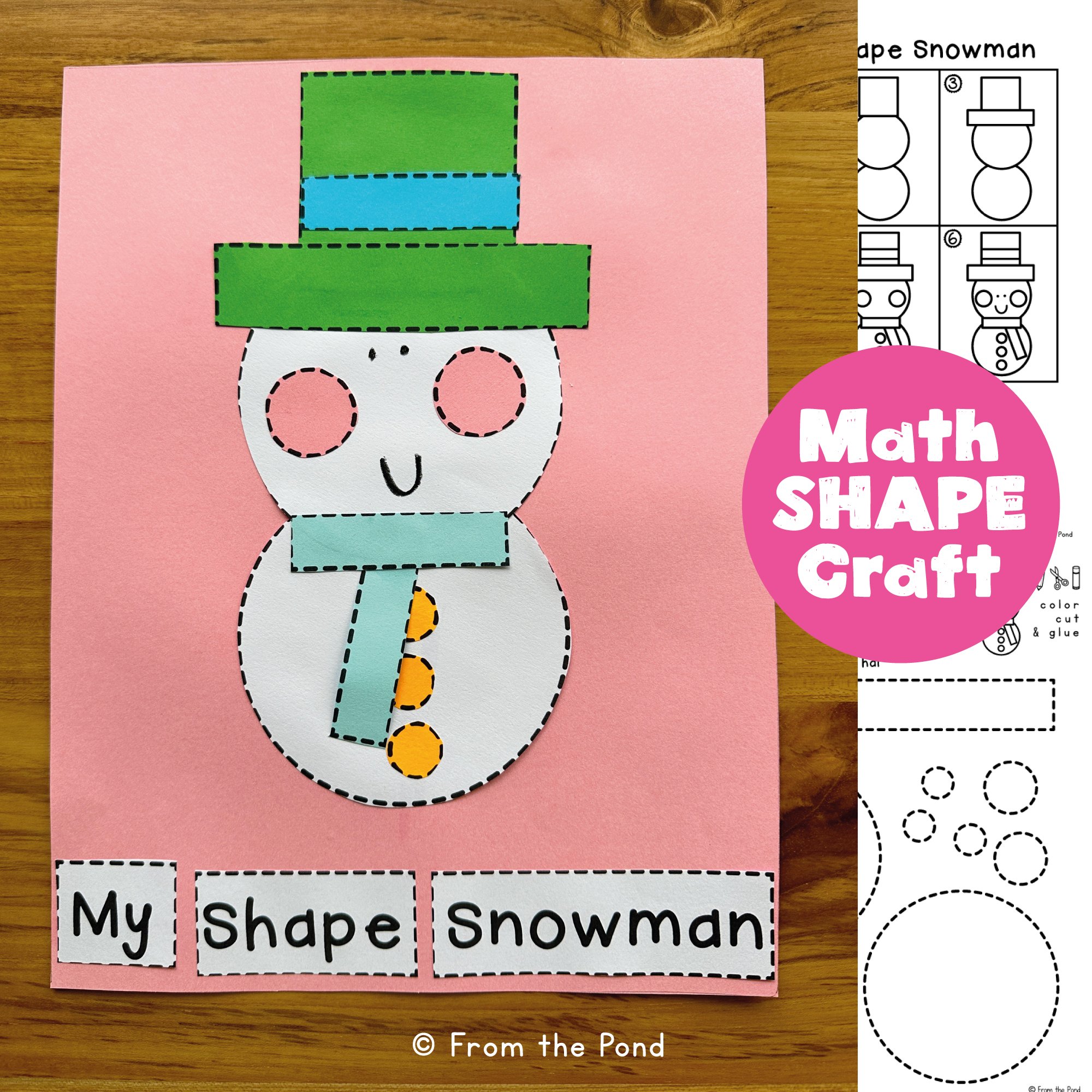 Snowman Shape Craft
