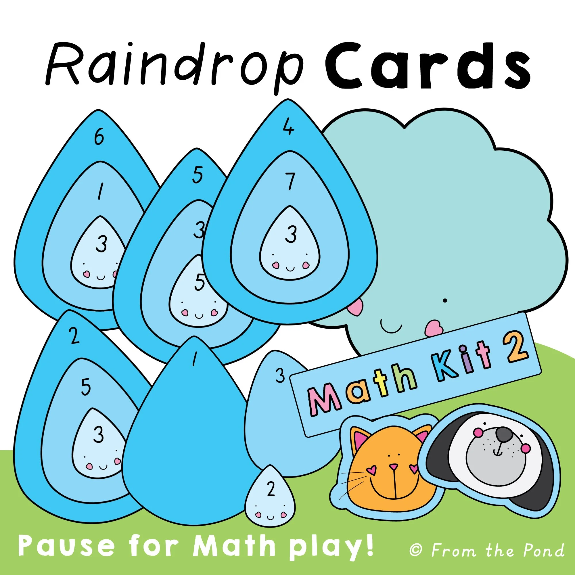  Make numbers pour into play with  Raindrop Number Play , a hands-on printable set for K–1 learners that builds number sense, addition fluency, and place value with layered raindrop cards and a cloud play mat. Designed to spark visual number explorat