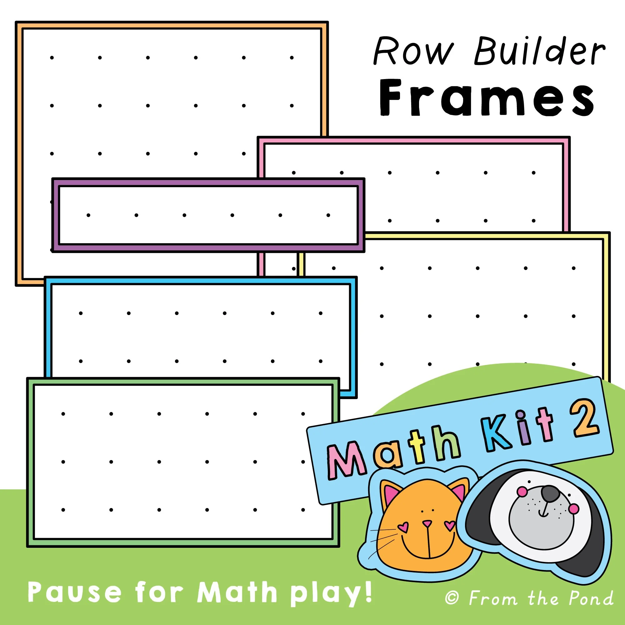  Organize numbers and explore equal groups with  Row Builder Mats , designed for K–2 students and featuring six grid layouts from 1×6 to 6×6. These visually structured mats support counting, addition, and early multiplication with flexible color opti