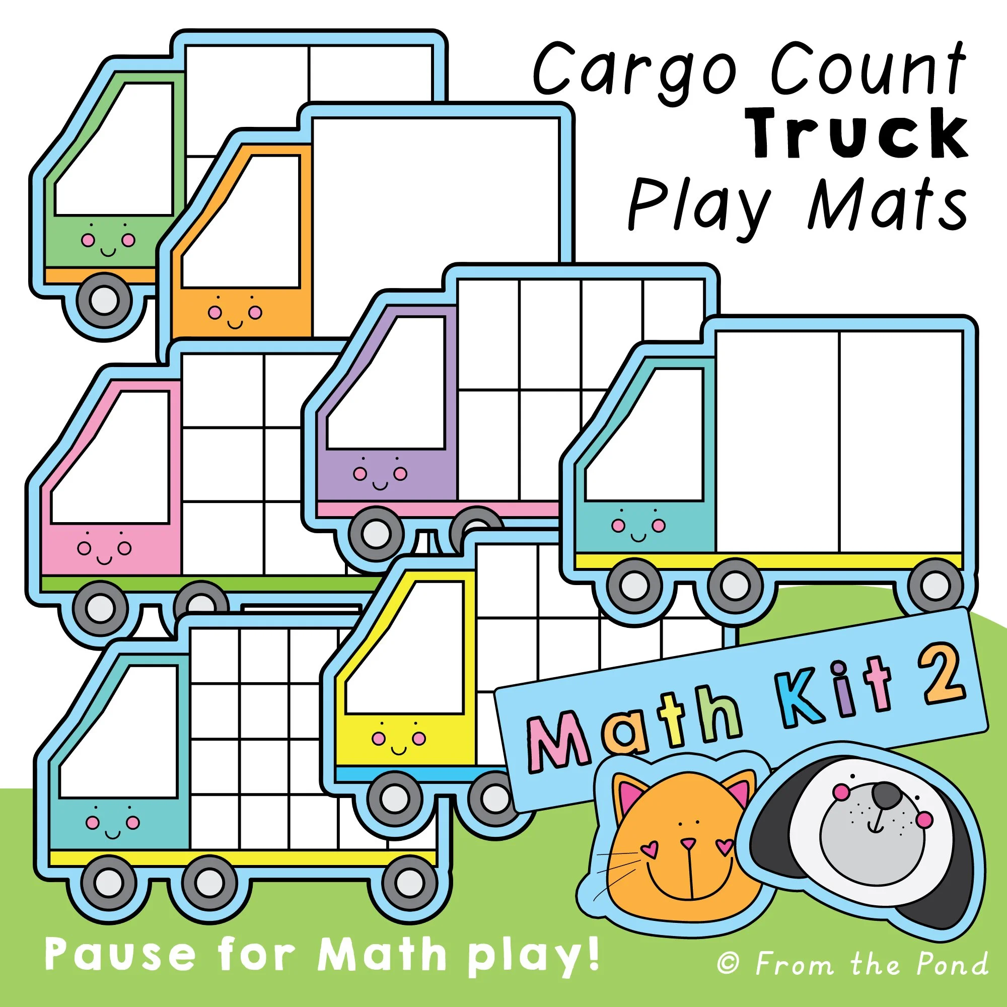  Bring number play to life with  Cargo Count Trucks , vibrant truck-shaped counting mats and number frames designed for K–2 learners to explore arrays, structured number grids, and imaginative delivery stories. Perfect for small-group instruction, in