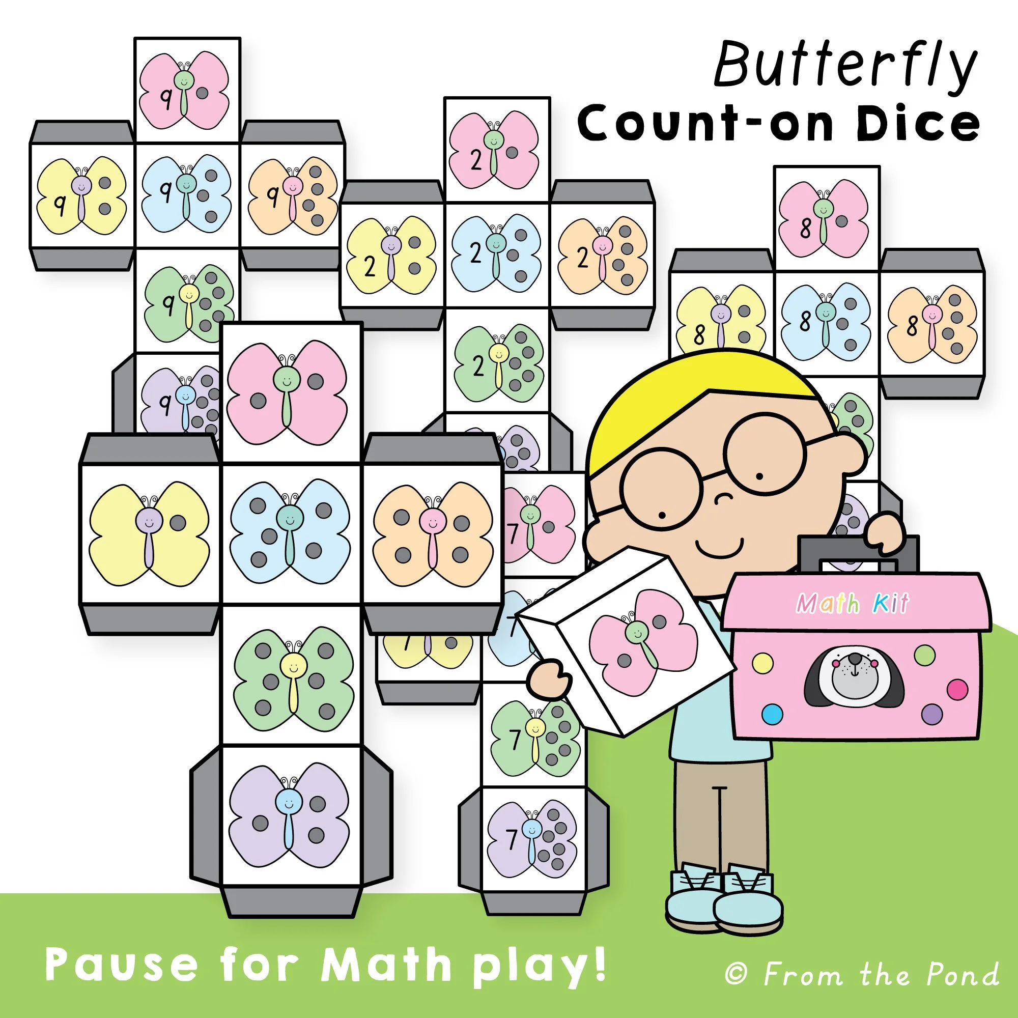  Boost early addition fluency with  Counting On Addition Strategy Math Dice , designed for K–2 learners to practice counting on from a given number using visual dice representations. This hands-on resource supports number sense, subitizing, and early