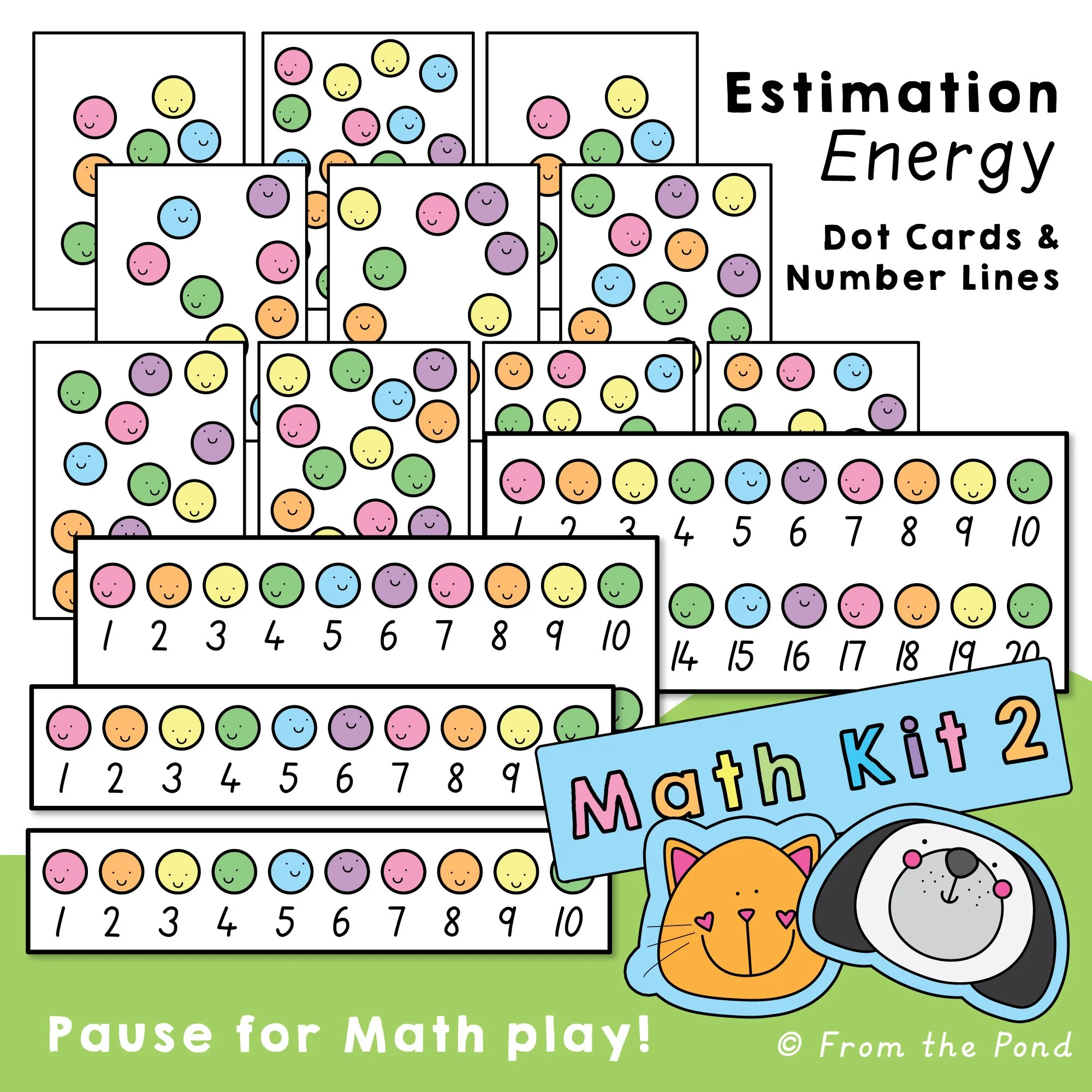  Enhance early number sense with the  Math Cards 7–20: Quick Look Dot Cards , designed for Kindergarten and First Grade students to practice estimation and counting skills. Each card features engaging dot patterns that encourage quick visual estimati