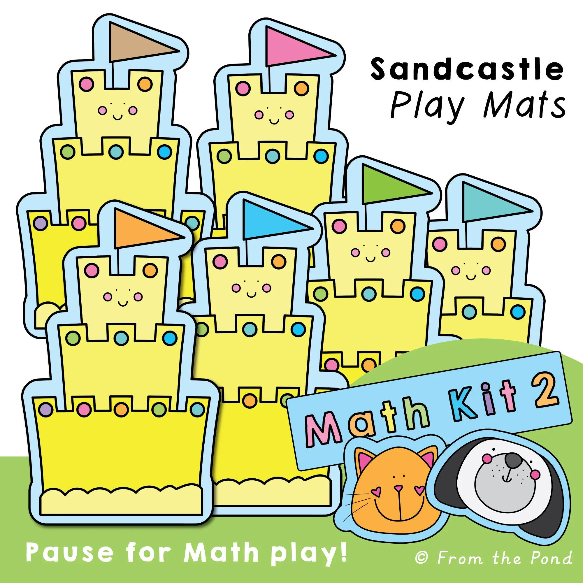  Enhance early number sense with the  Sandcastle Play Mat , designed for Kindergarten students to practice counting, composing and decomposing numbers, and making 10. This engaging mat features a cheerful three-layer sandcastle with 10 dots, inviting