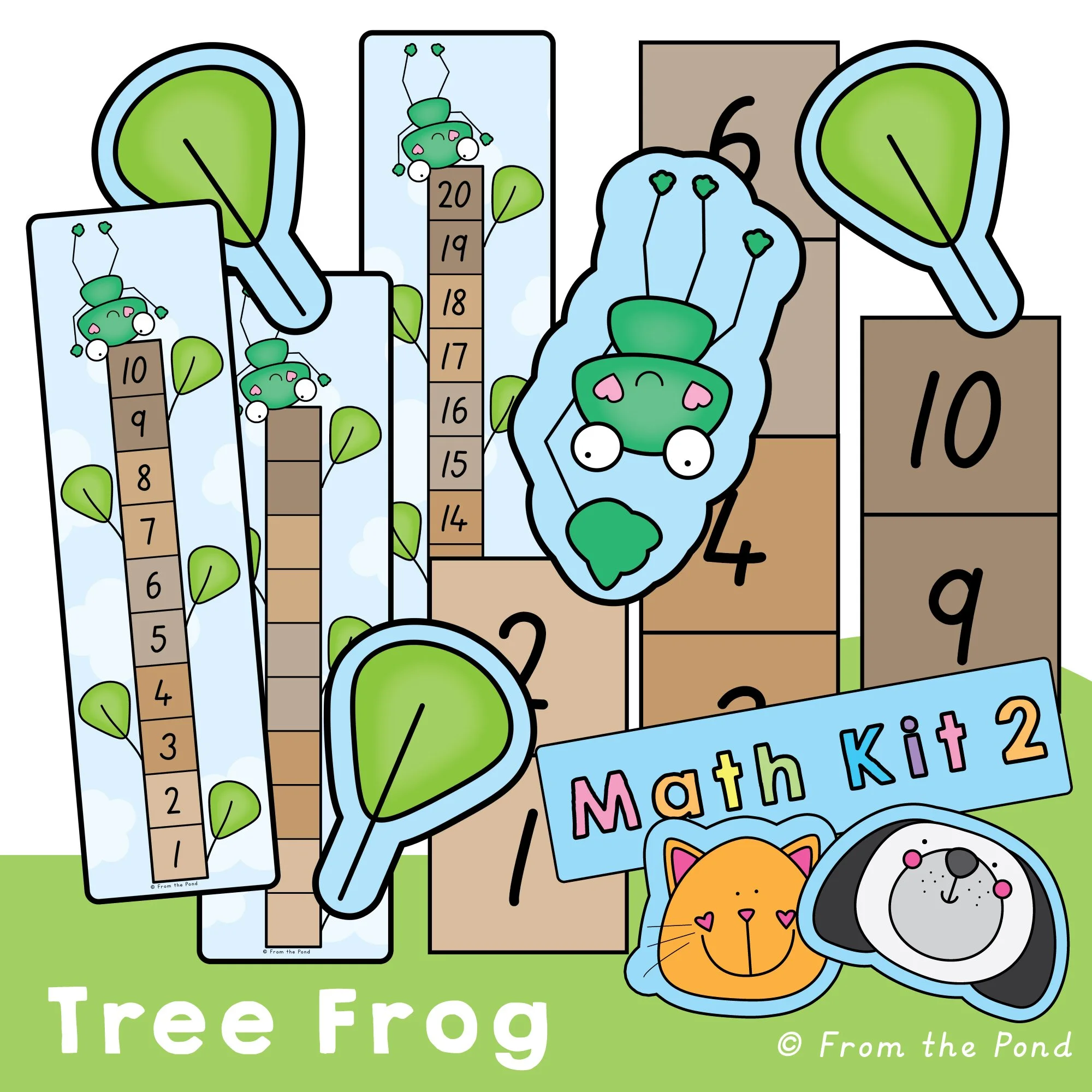  Hop into backward counting with the  Frog Tree Backward Counting Play Mats &amp; Number Line Cards Math Kit . This engaging, frog-themed resource supports early learners in mastering counting backwards, subtraction, and number sense through hands-on