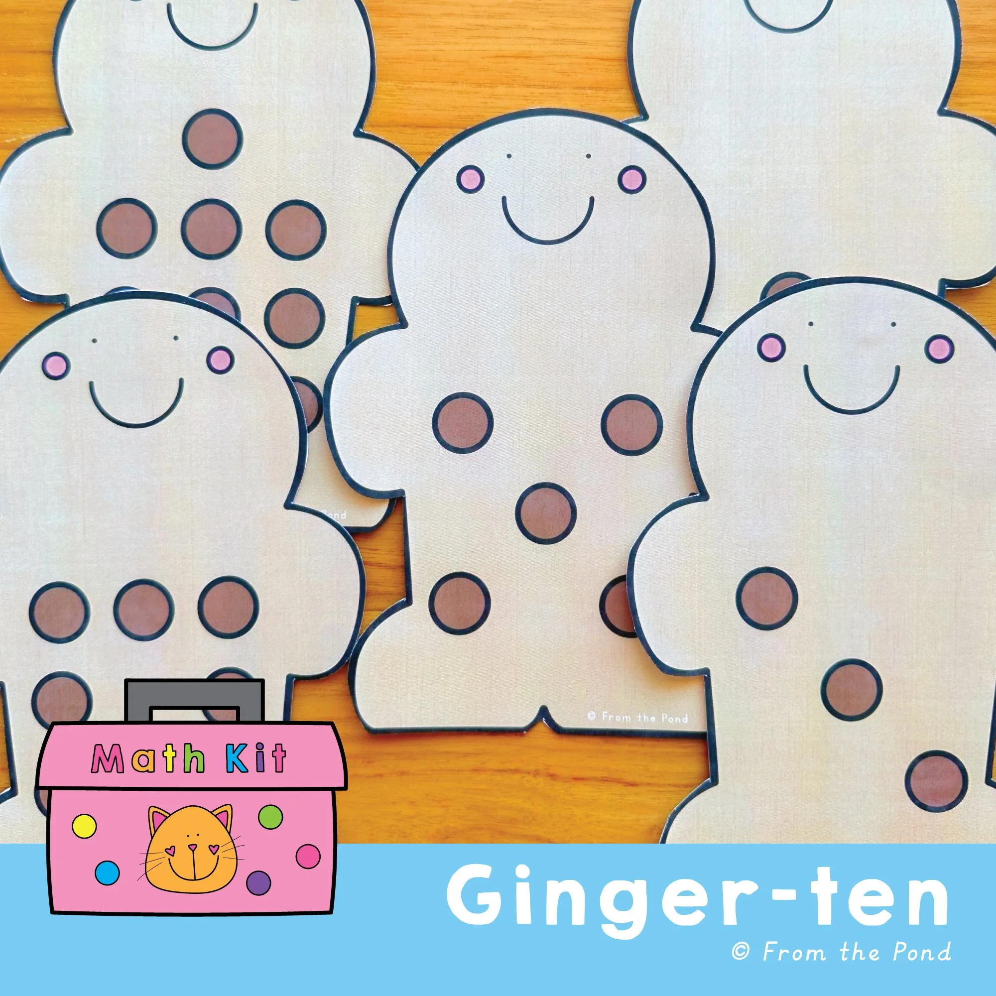  Bring winter magic to your math corner with  Gingerbread Ten —festive half-page mats for counting, addition, and subtraction up to 10. With charming gingerbread visuals and both dotted and blank formats, these hands-on cards are perfect for playful 