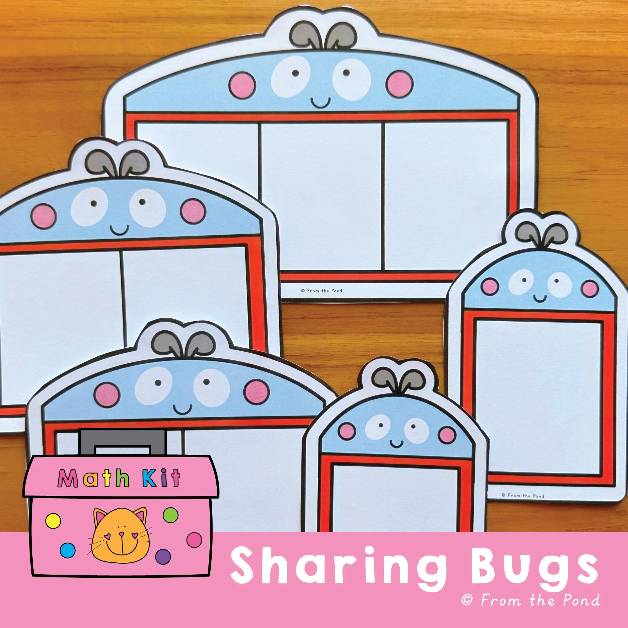  Make early math delightfully visual with  Bug Frames Sorting &amp; Counting Mats , charming ladybug-shaped frames designed to support counting, grouping, and number ordering. With options featuring one, two, and three sections—these reusable mats ar
