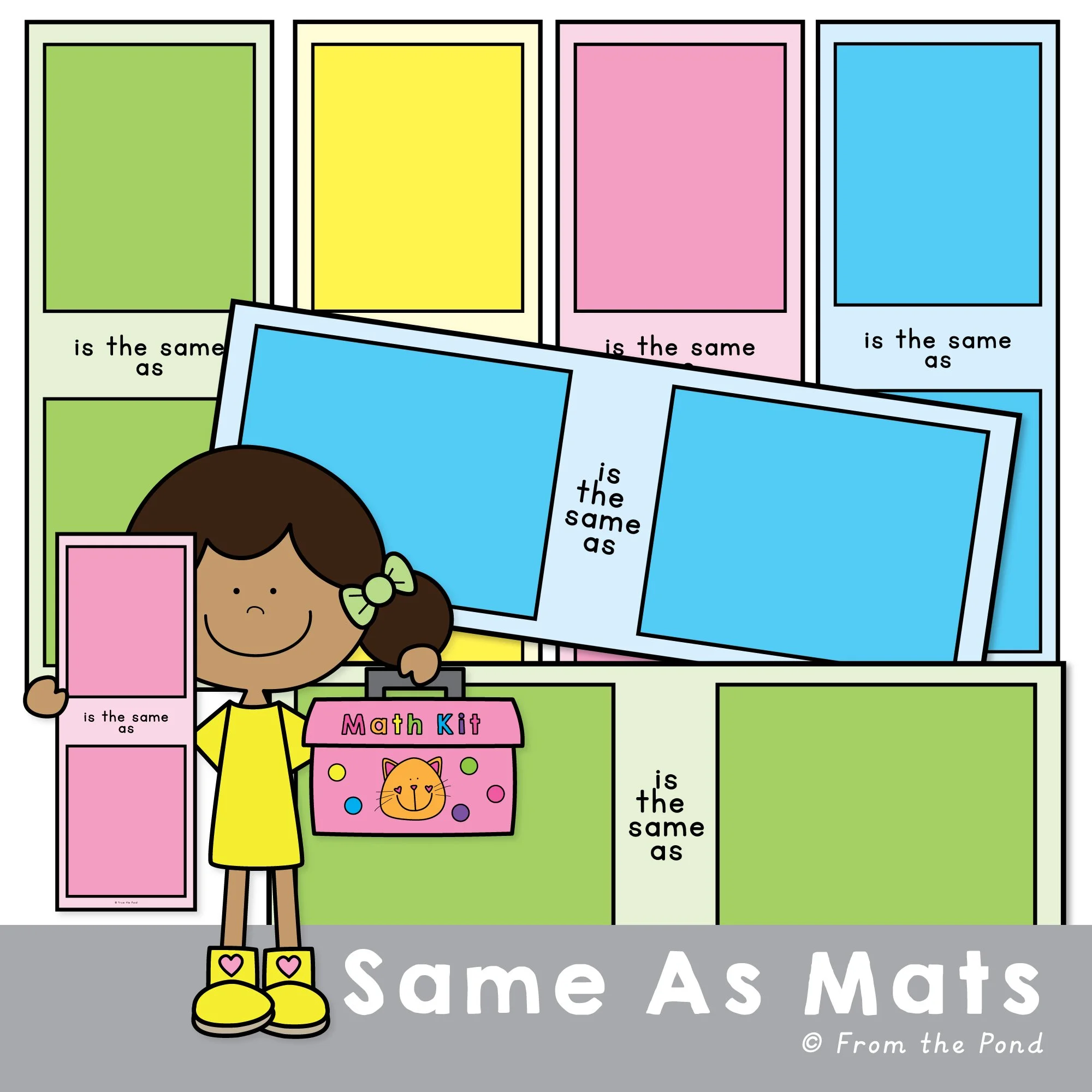  Make equality meaningful with the  Is the Same As Play Mats , a hands-on tool that helps PreK–K learners explore balance, equivalence, and number sense through tactile comparison. Featuring colorful mats in landscape and portrait layouts, students c