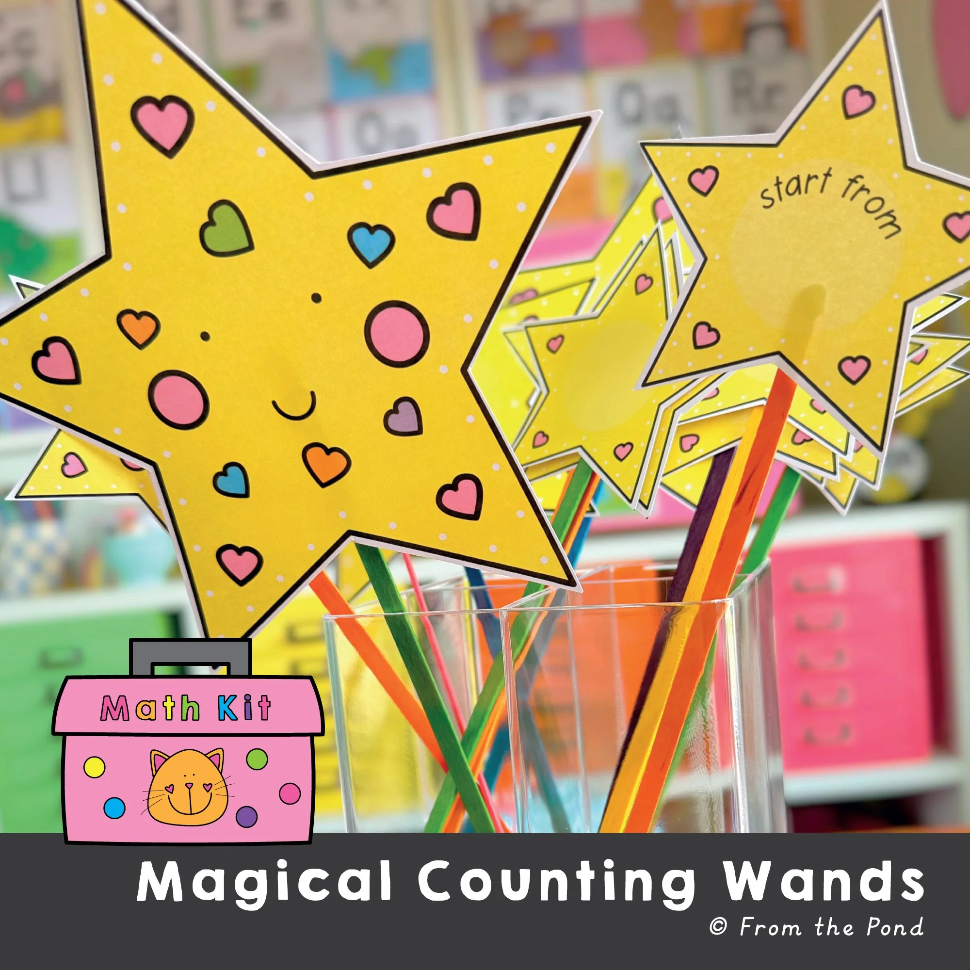 Transform your math warm-ups and small group lessons with  Magical Counting Wands , designed to make counting engaging for kindergarten and first-grade students. These versatile wands support 1:1 counting, skip counting, and starting at different nu