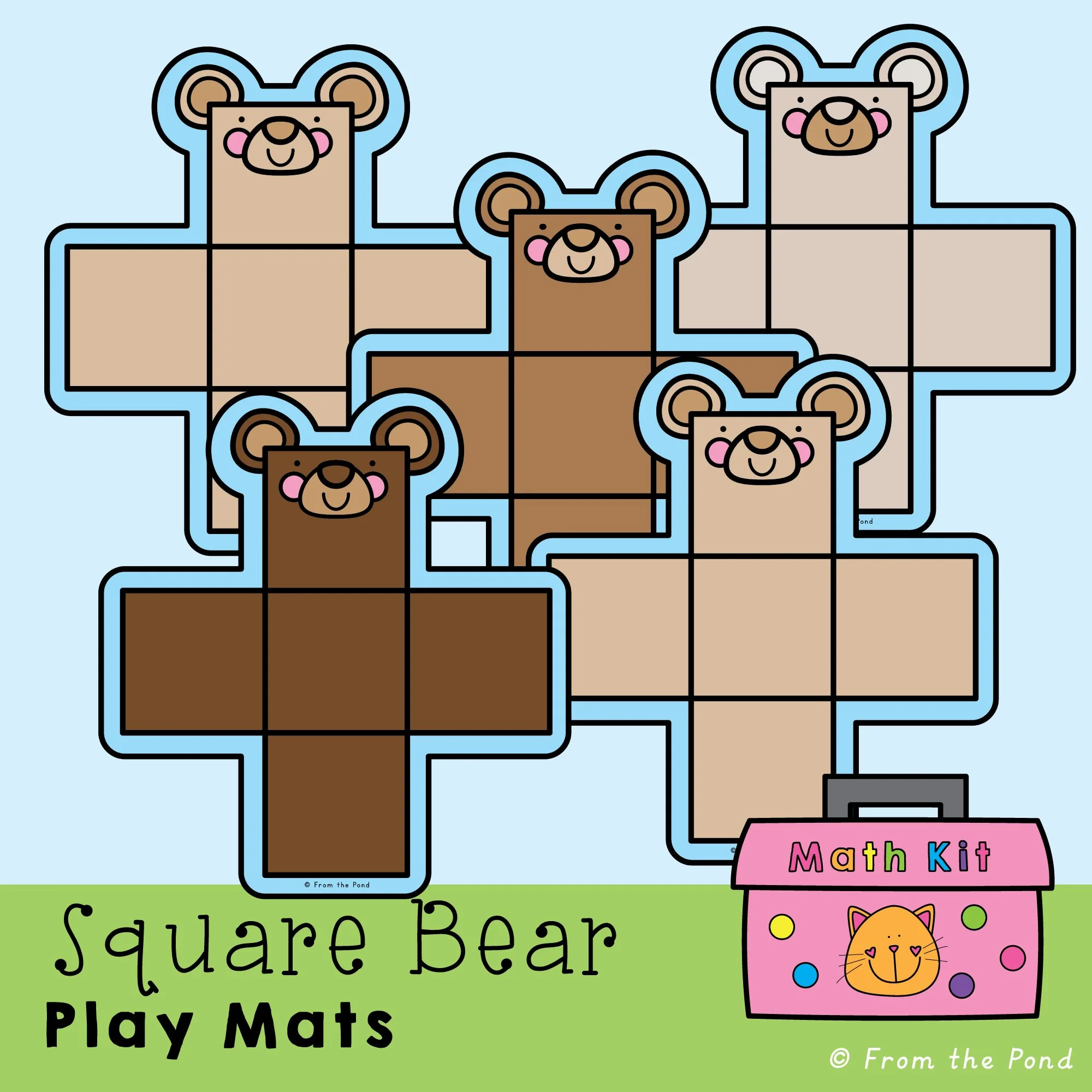  Enhance mental math fluency with  Bear Math Strategy Mats , designed to help young learners explore 1 more, 1 less, 10 more, and 10 less using a visual 100 chart layout. Featuring a friendly Square Bear theme, these mats support number sense develop