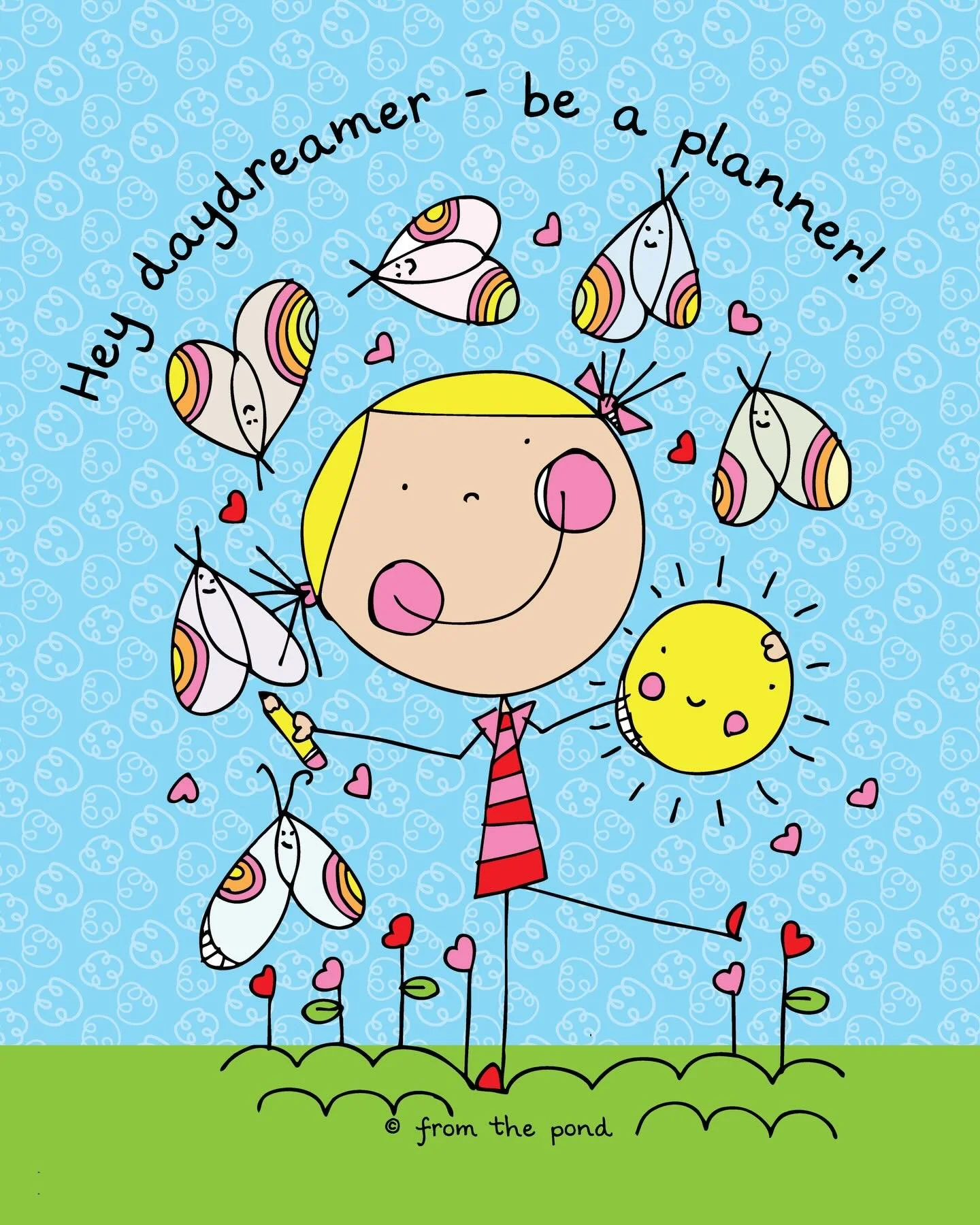 ✨ Stop calling it a daydream&hellip; start calling it a plan.
It&rsquo;s not a daydreamer &mdash; it&rsquo;s a planner. ✨

Today I turned a whole page of hearts into moths 🦋💛
If you want to try them too, check out the little grid video a few posts 