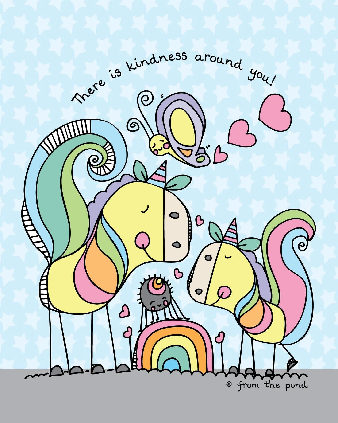 I felt this while drawing this morning &mdash;
there is kindness around you.

This weekend, notice the small things.

Quiet help.
Shared smiles.
Moments of gratitude, yours or someone else&rsquo;s.
The way the light lands.

They add up.
They help.
Wi