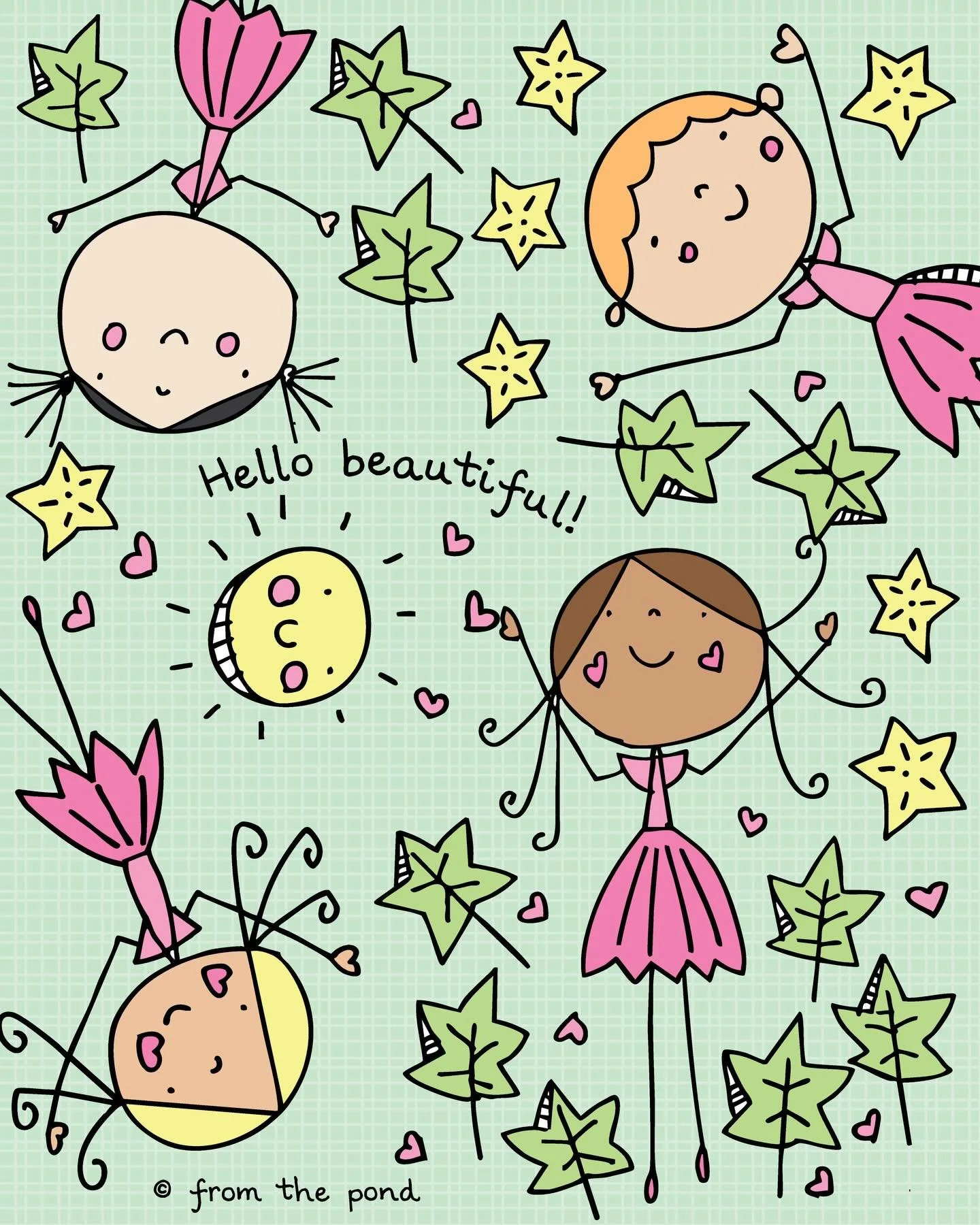 Hello beautiful ✨

I&rsquo;m at my desk for a few quiet minutes, drawing with an afternoon summer coffee in hand. Today&rsquo;s sketch turned into sweet little dancing flower fairies, inspired by a tree I happened upon &mdash; and it felt perfectly r