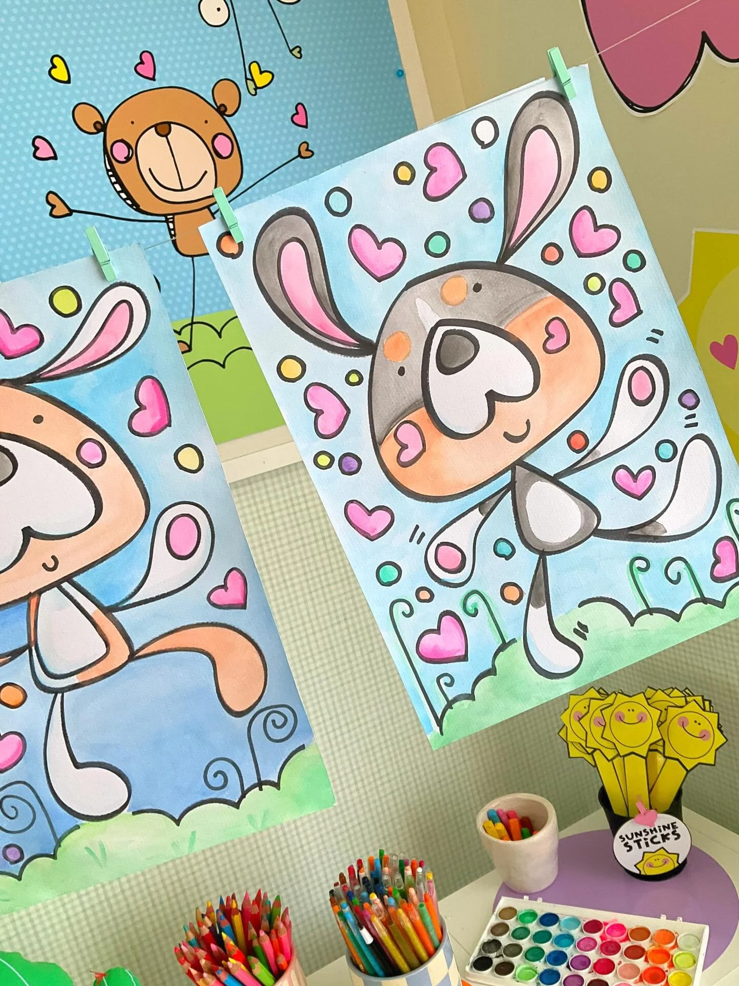 I loved how this little puppy drawing turned out so much 💕🐶
 What started as a quick idea for my drawing challenge (and to share the drawing steps with you here on Instagram!) turned into a full mini pack&mdash;so I added it to Fun Bundle 2 today ✨