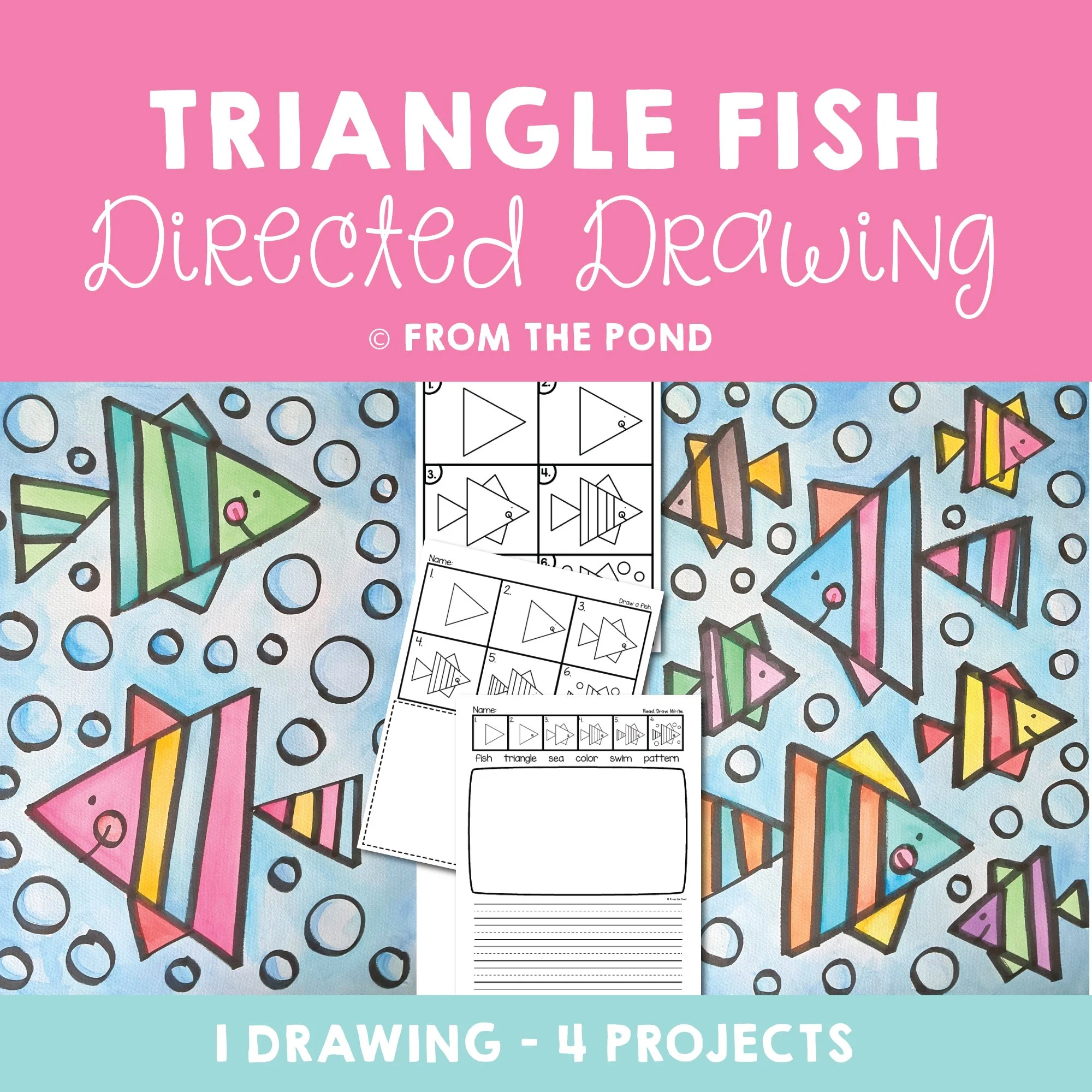 Triangle Fish Drawing