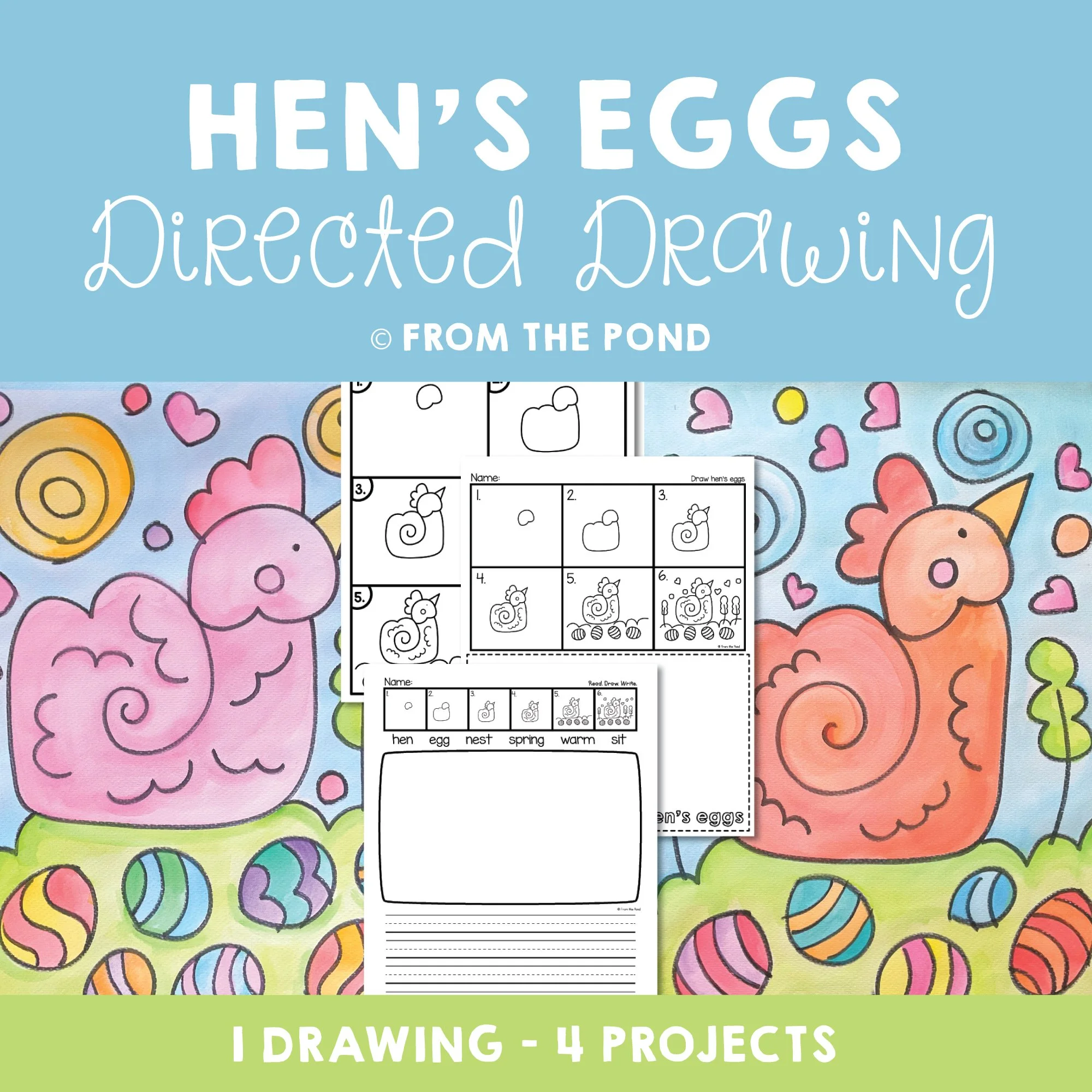 Hen's Eggs Drawing
