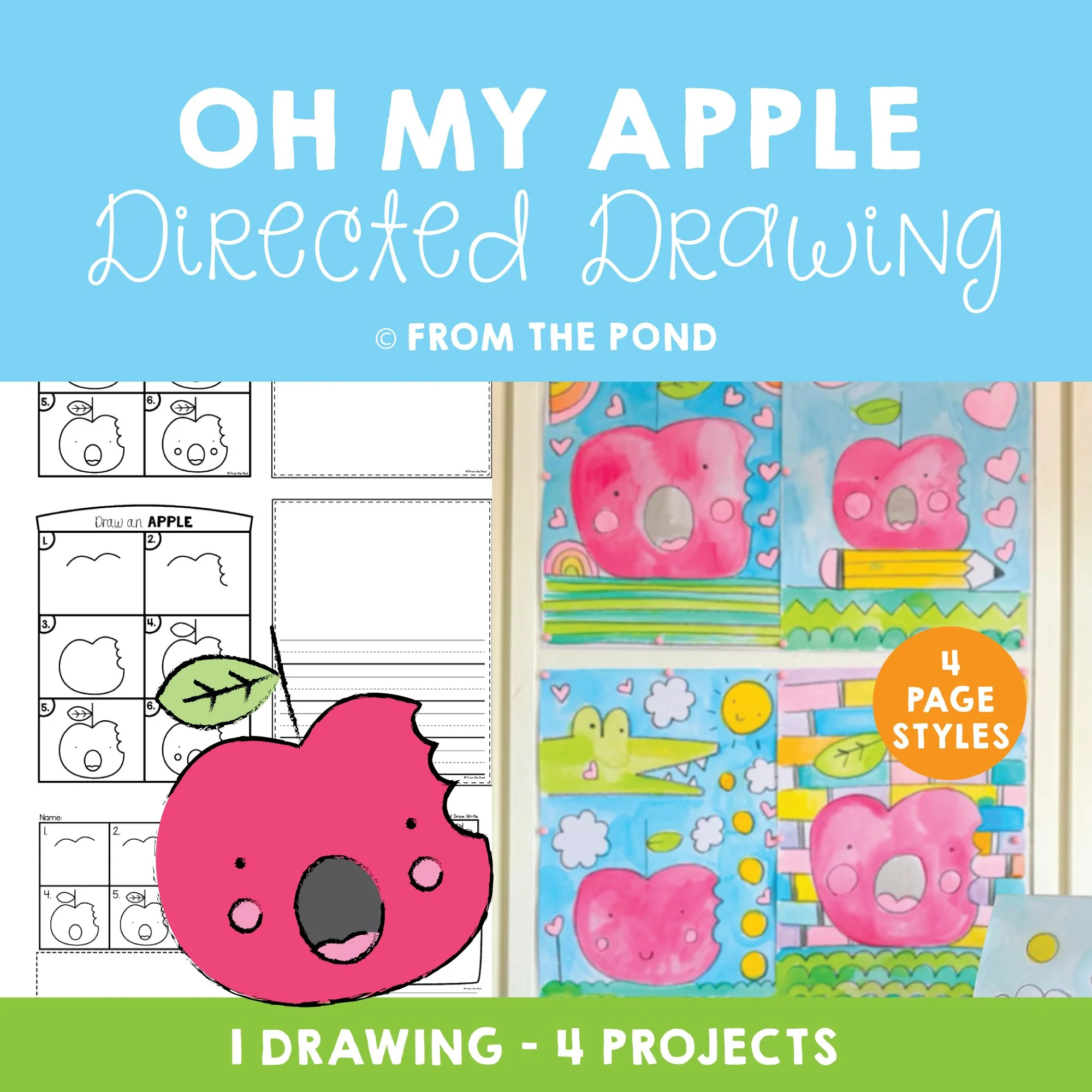 Oh My Apple Drawing