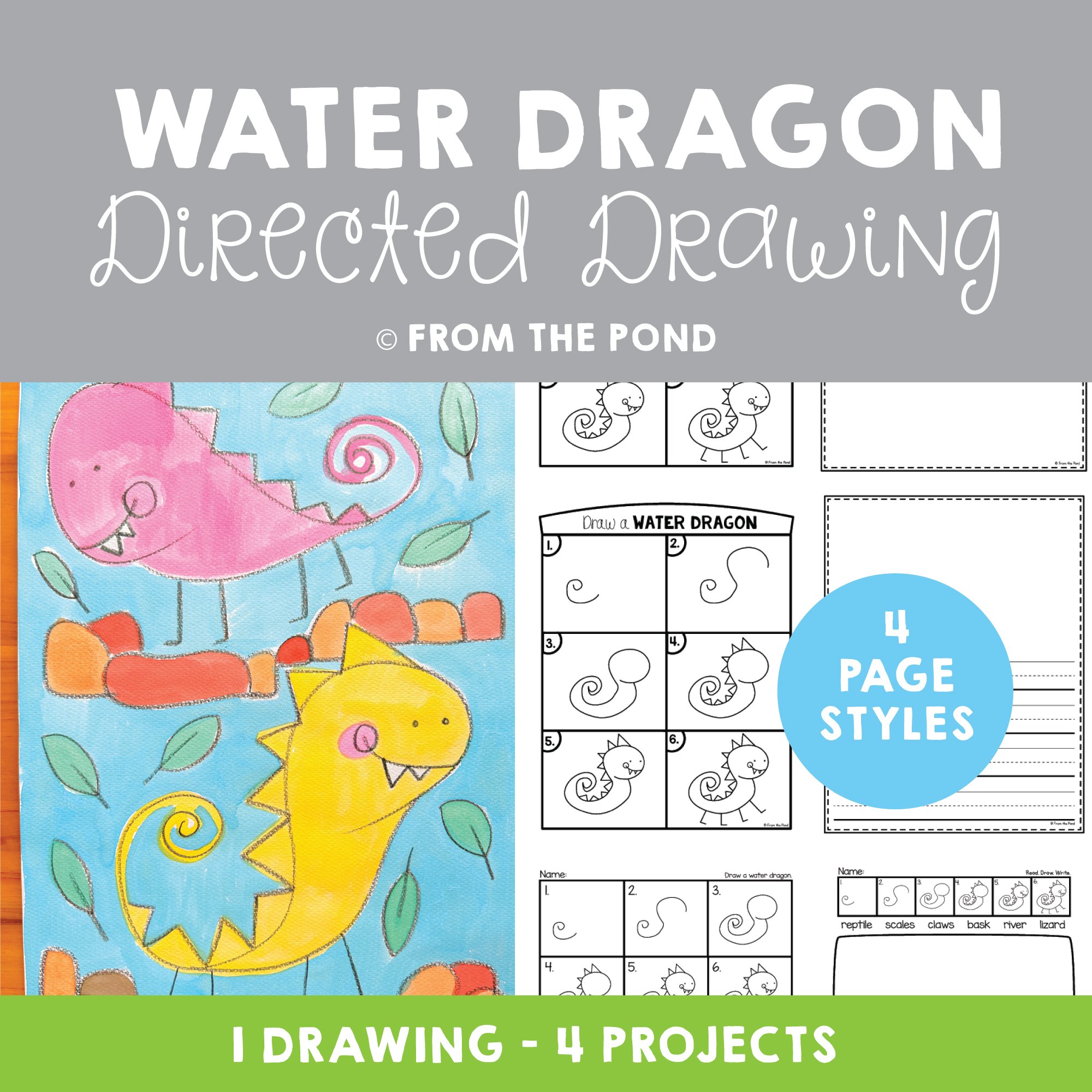 Water Dragon Drawing
