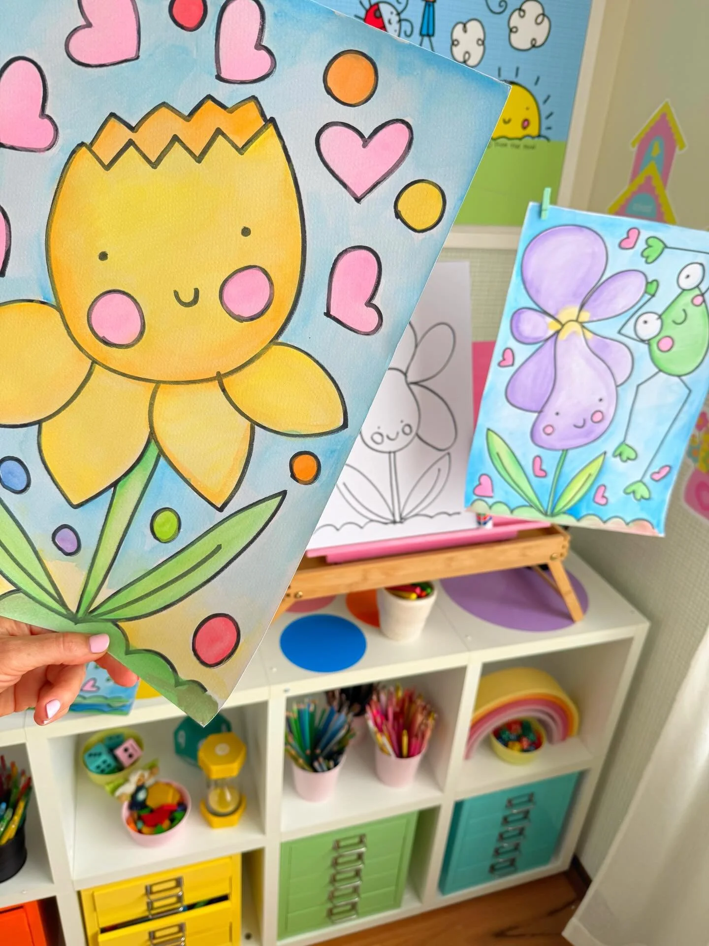 My Spring Garden drawing pack on TPT has 15 whimsical topics to spark creative projects 🌷✨ Lately, I&rsquo;ve been having so much fun combining a few of them&mdash;frog, iris, and daffodil made the sweetest little trio!

Since Day 26 of my drawing c