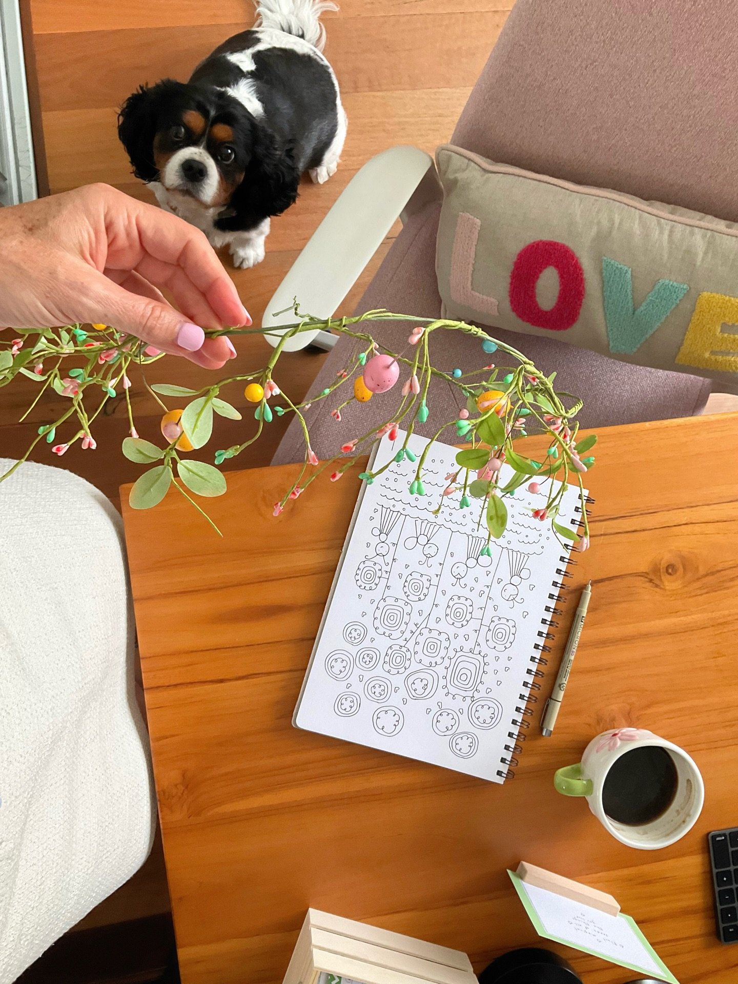 Hello from my desk 💛

I&rsquo;ve been packing away some Easter-y bits from my workspace this week, while also enjoying my April doodle challenge - busy mornings, sketching, and sharing little peeks with you here and in my newsletter. It&rsquo;s been