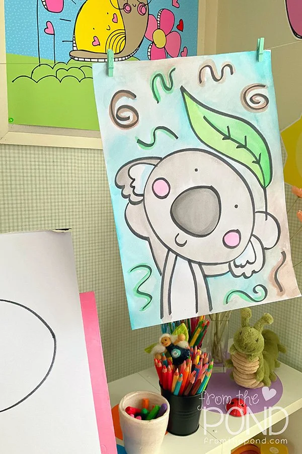  scribble koala drawing 