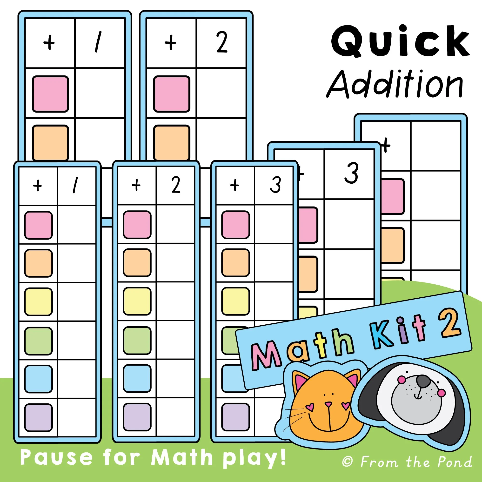  Quick Addition dice math game for practising addition facts, number fluency, and fast mental math strategies with engaging hands-on gameplay. Fun printable addition activities for kindergarten, first grade, and early elementary students learning num