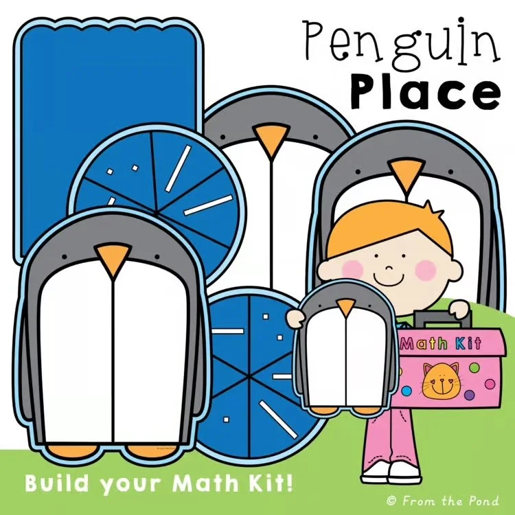  Penguin place value math centers and games for exploring tens and ones through hands-on number activities and playful math learning. Fun penguin themed place value mats and math games for kindergarten and first grade students building number sense, 