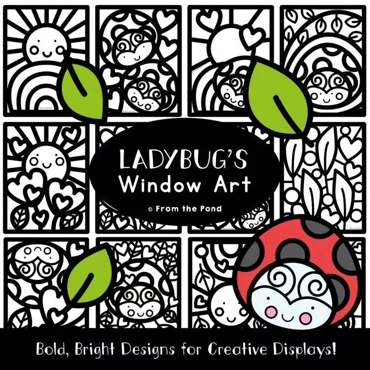 Ladybugs Window Art