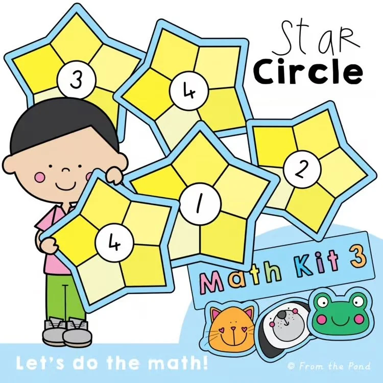  Star number bonds math activities and number mats for building number sense, addition fluency, and part-part-whole understanding through hands-on learning and engaging math exploration. Fun star themed math center activities for kindergarten and fir