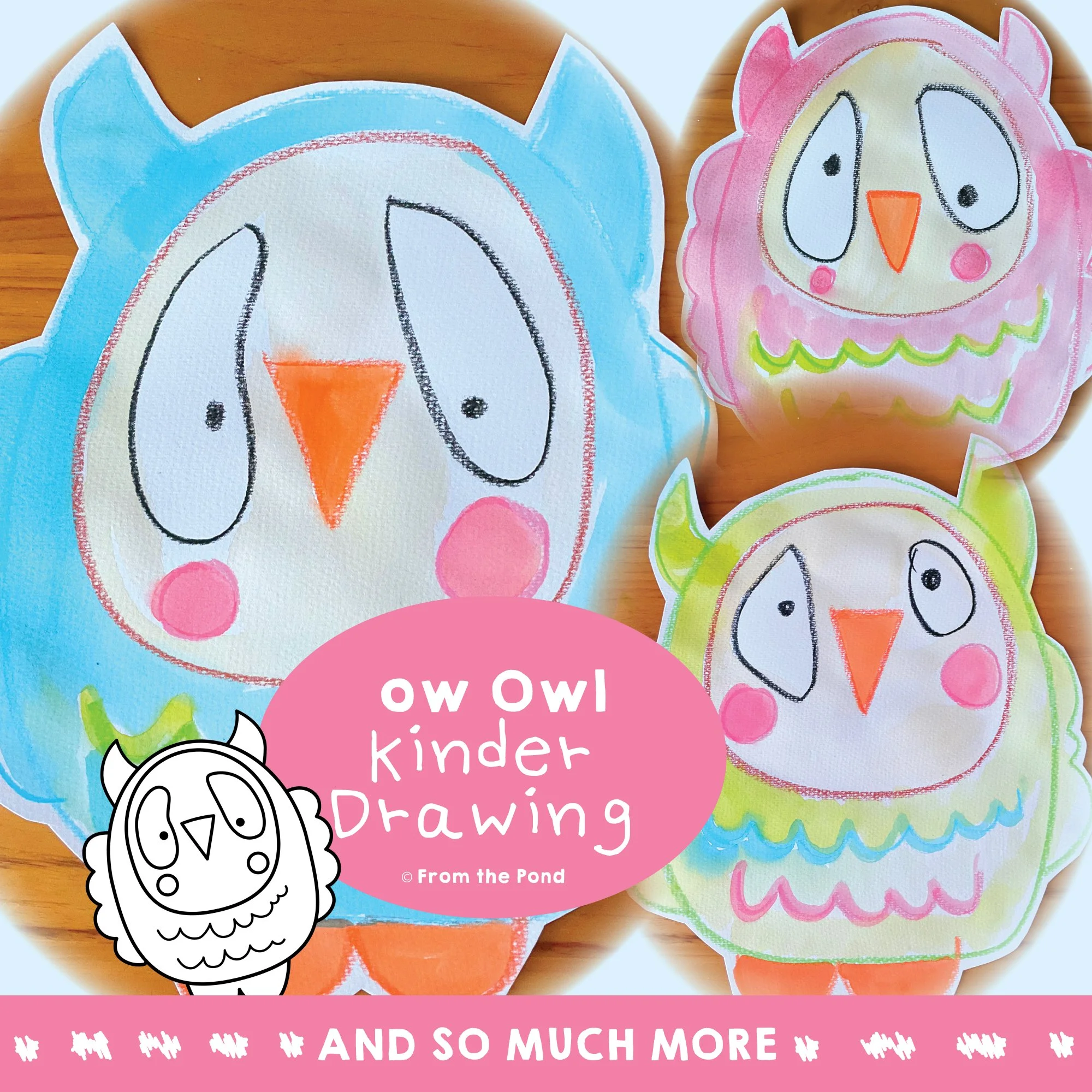  Owl directed drawing pack for Letter  OW  formation, fine motor development, and creative writing activities that build early literacy through engaging art integration. Fun owl themed directed drawing and writing resource for kindergarten and first 
