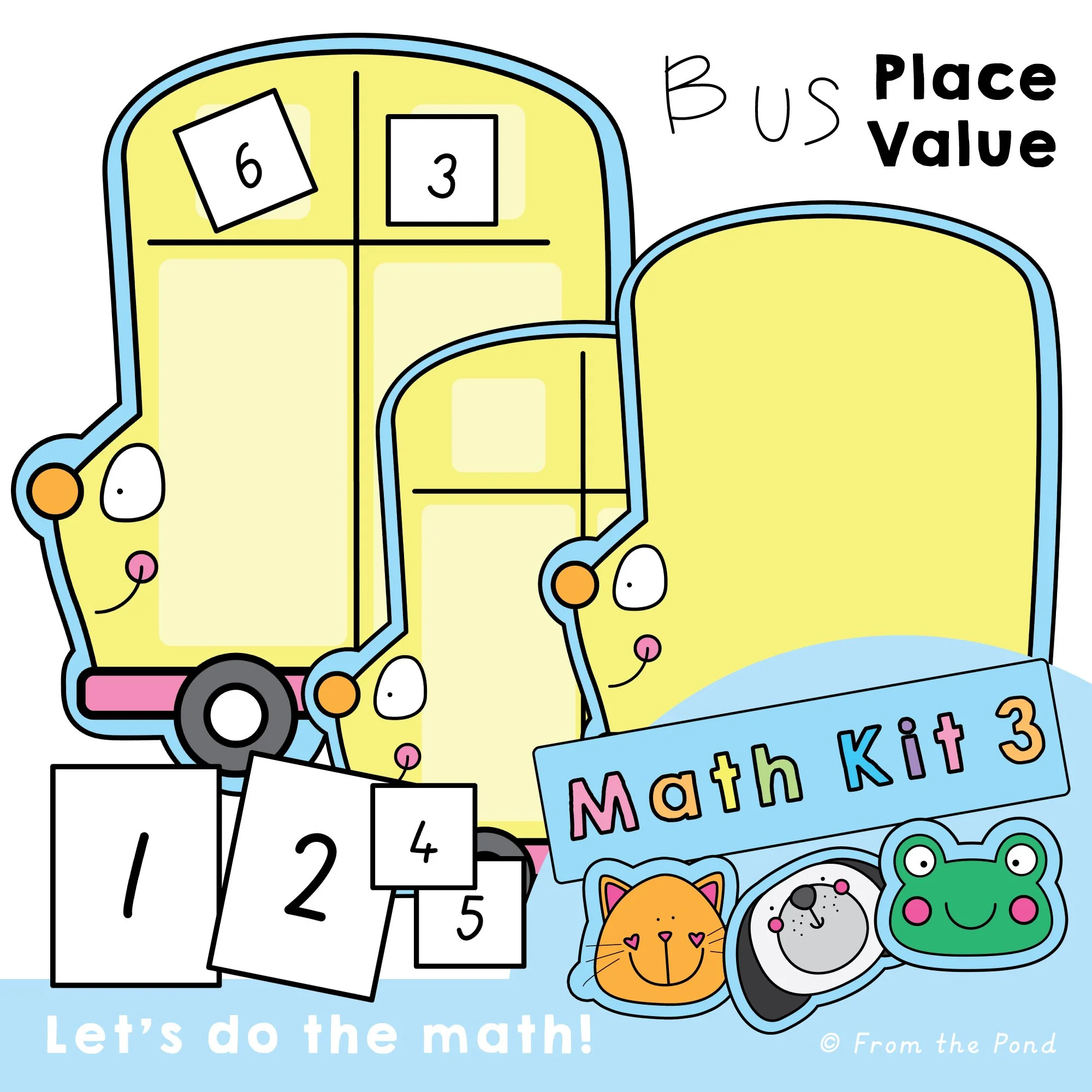  School Bus place value math centers for exploring tens and ones through hands-on number activities that build early place value understanding and math confidence. Fun school bus themed math games for kindergarten and first grade students practising 
