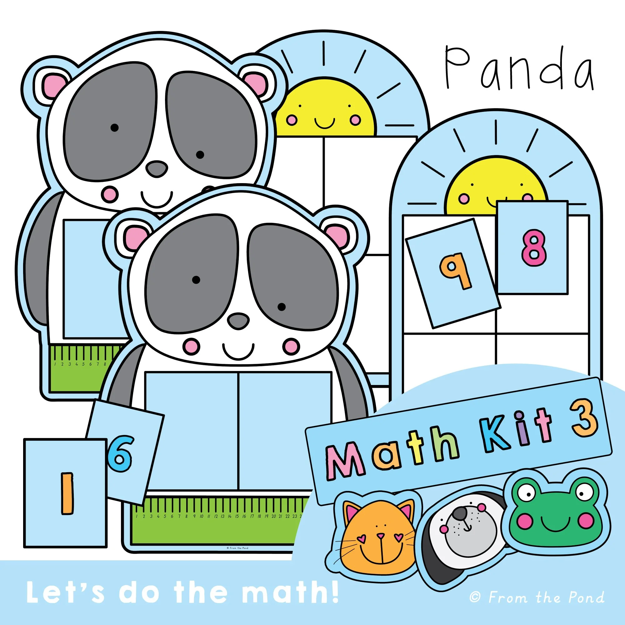 Panda addition math centers and number line activities for building number sense, addition fluency, and flexible math thinking through hands-on learning and playful panda themed games. Engaging math activities for kindergarten and first grade studen