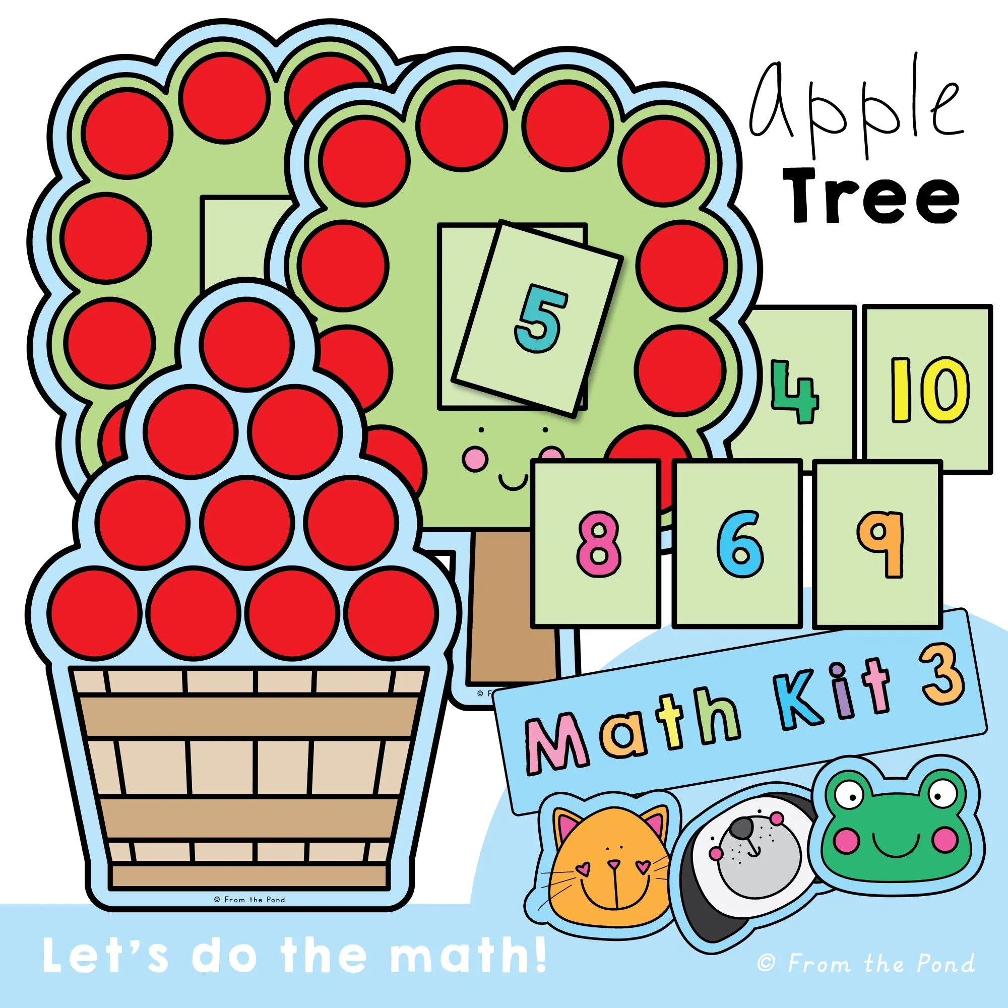  Apple math centers for counting to 30, number recognition, and addition practice with hands-on number activities. Fun apple themed math games for kindergarten and first grade students building number sense, counting fluency, one-to-one correspondenc