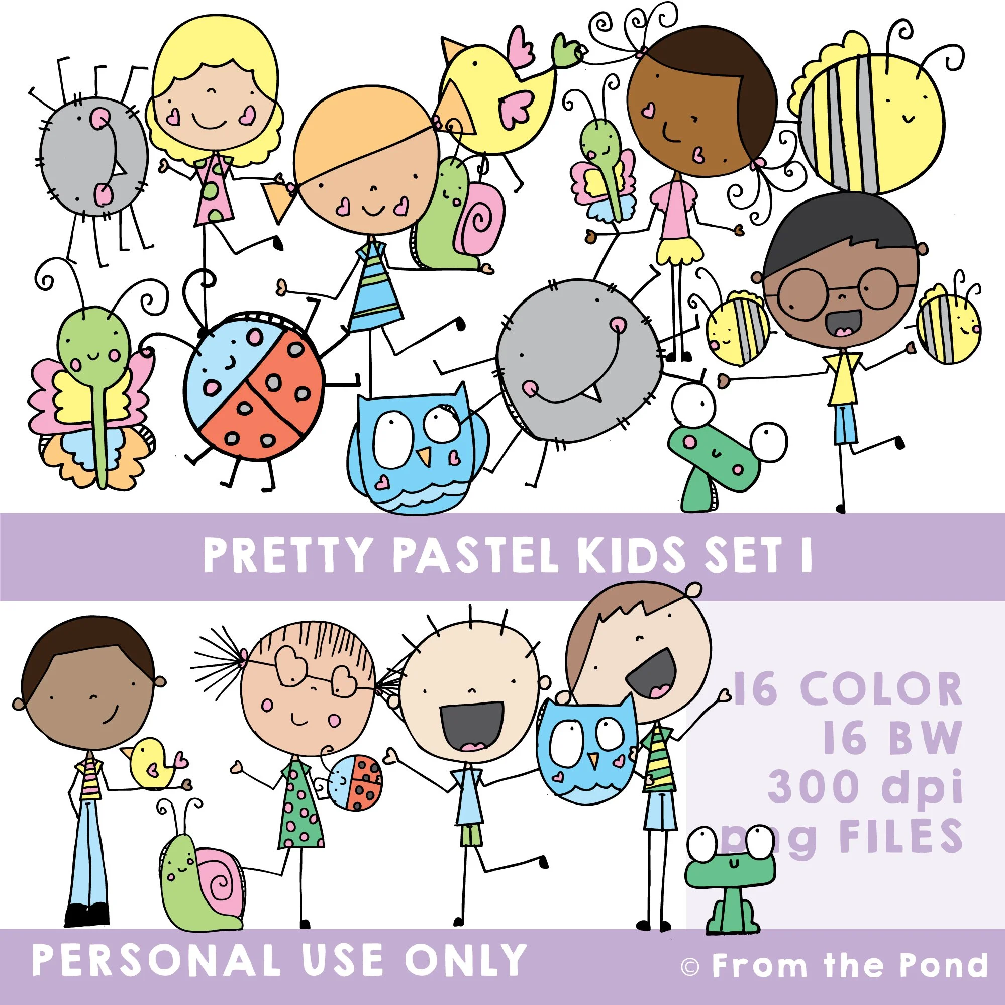Pastel Kids Set 1