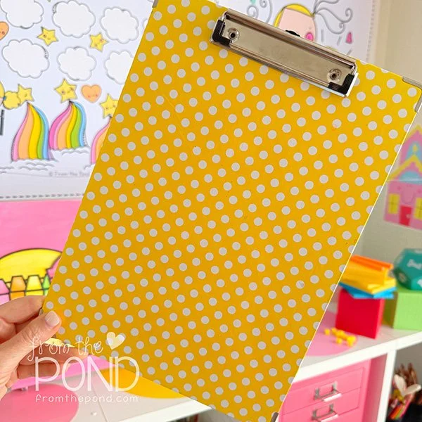 Polka Dot Clipboard