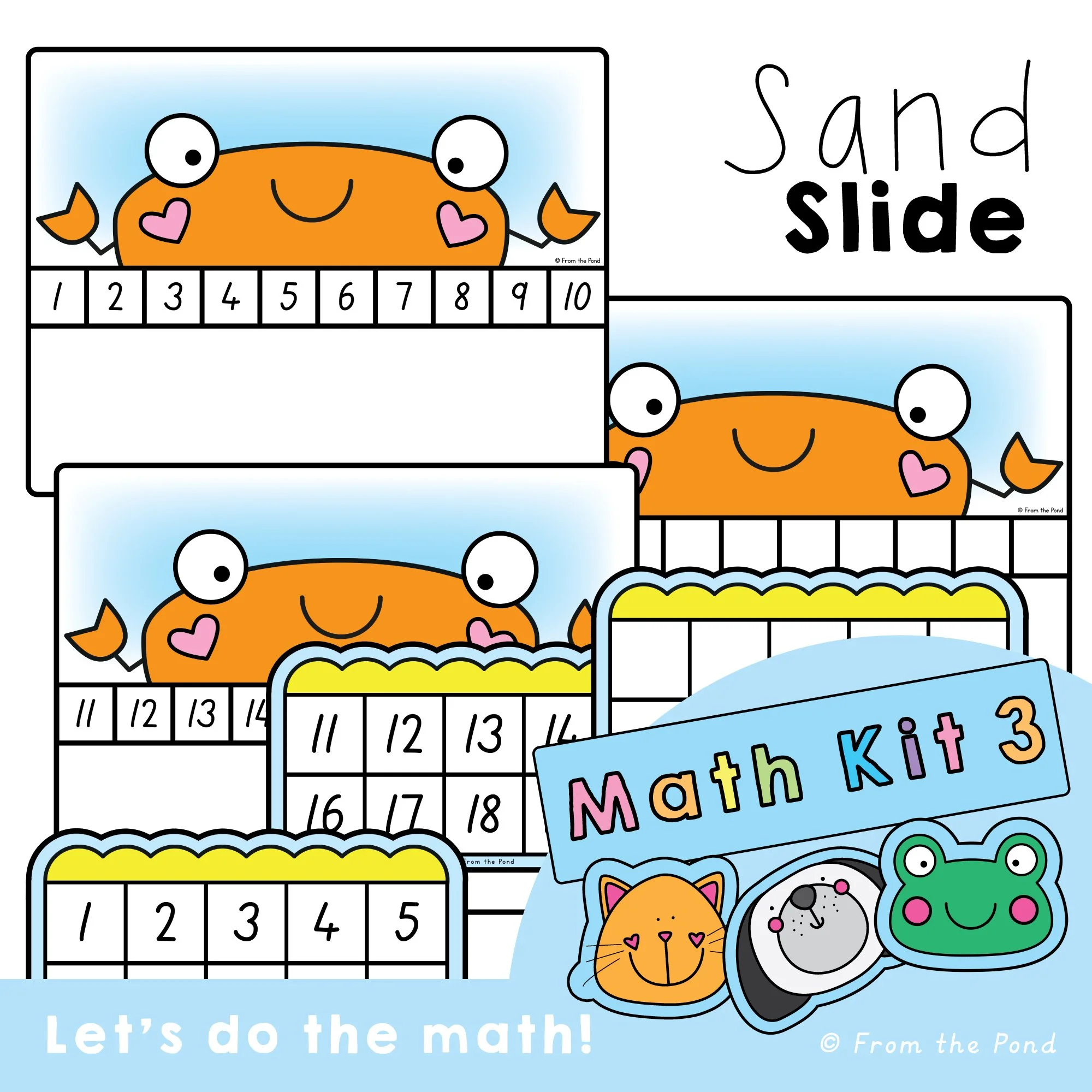  Number line activities to 20 for building counting, addition, subtraction, and early number sense through hands-on number track games. Engaging math activities for kindergarten and first grade students practising counting on and back, number sequenc