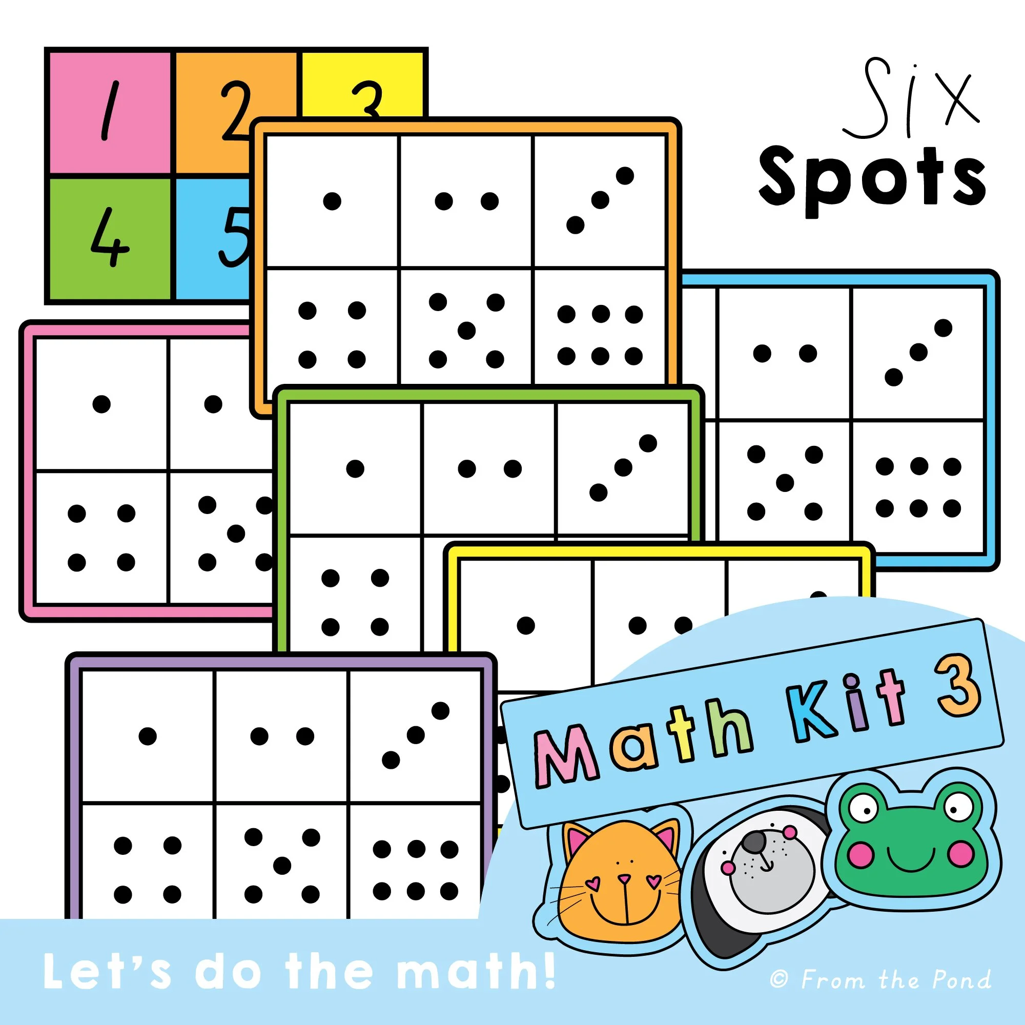  Subitizing math games with dice dot patterns for numbers 1–6, designed to build kindergarten number sense through quick visual recognition and hands-on play. Engaging math center activities for practicing subitizing, counting, matching quantities, n
