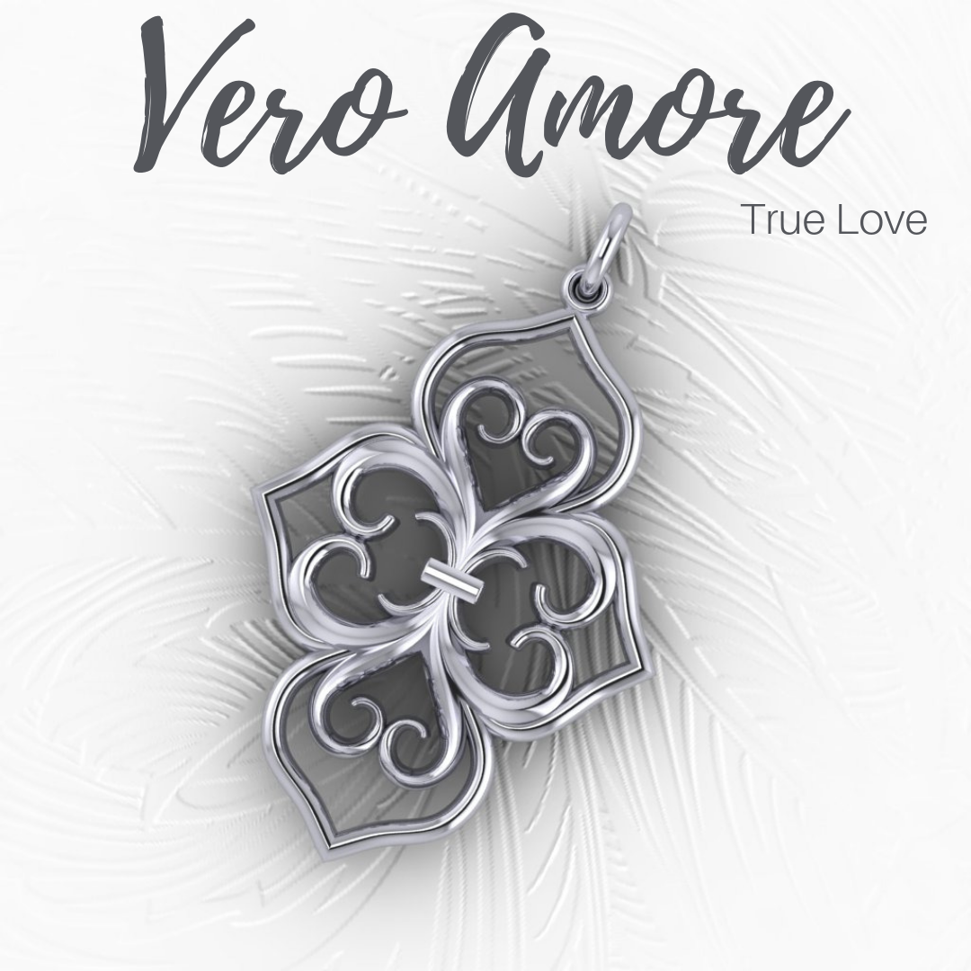 Vero Amore Pendant in 14ct White Gold For your True Love from the Tokens of Tuscany Collection exclusively at House of Frost Jewellery