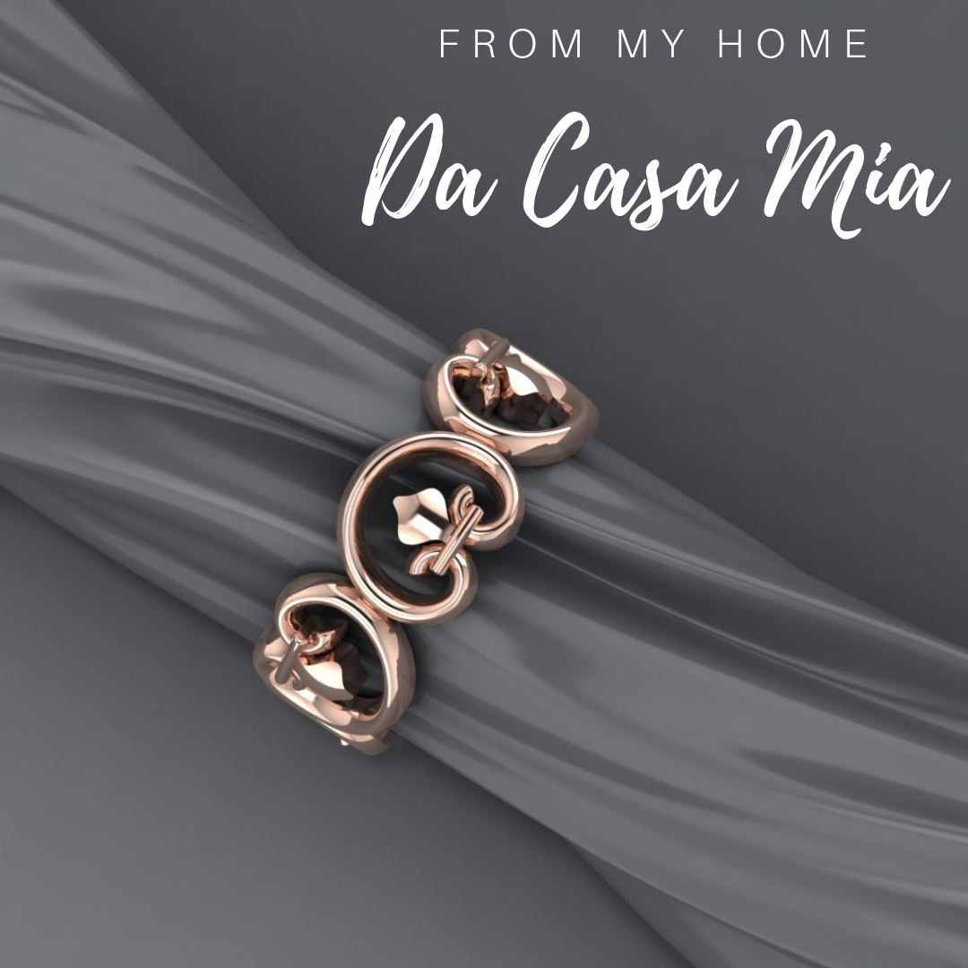 Da Casa Mia Ring in 14ct Rose Gold. Part of the Tokens of Tuscany Collection from House of Frost jewellery