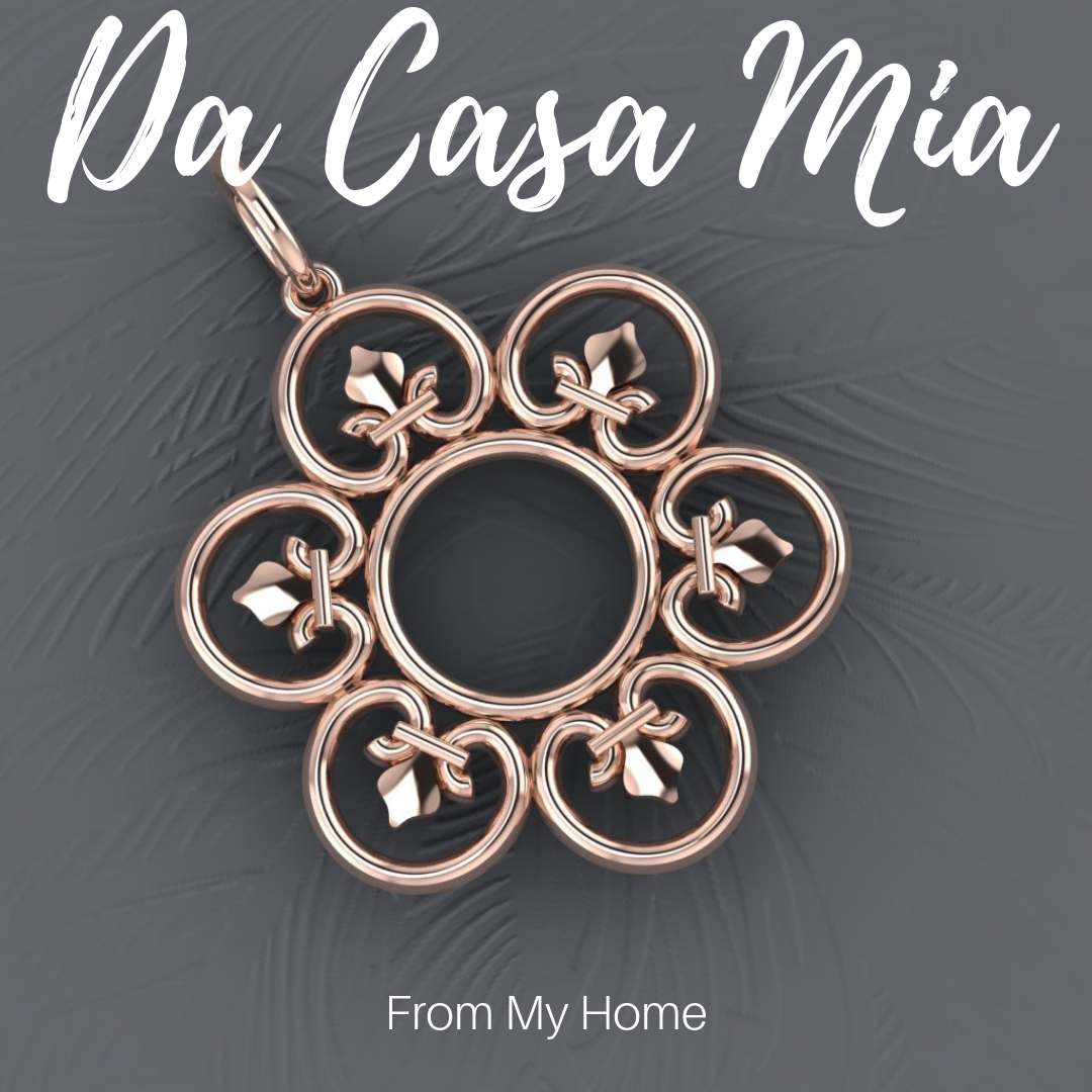 14ct Rose Gold Da Casa Mia Pendant from the Tokens of Tuscany Collection by House of Frost jewellery.