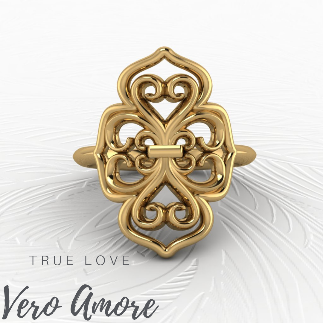 For your True Love a 14ct yellow gold Vero Amore Ring from the Tokens of Tuscany Collection exclusively at House of Frost Jewellery