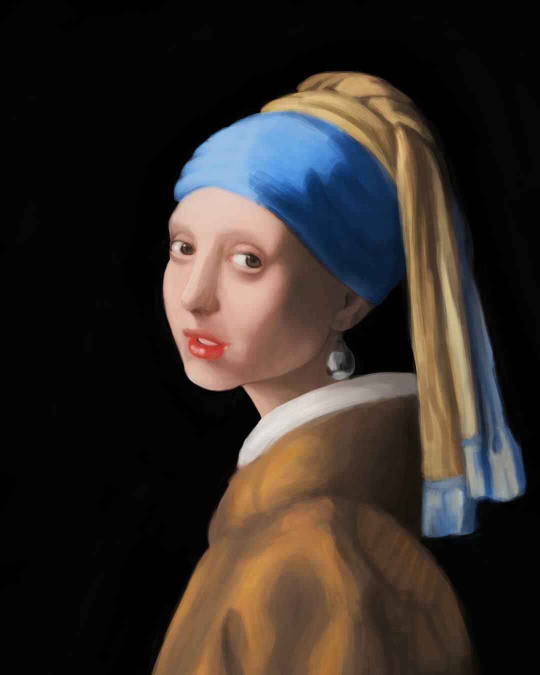 I finally finished this digital painting master study of &quot;Girl with a Pearl Earring&quot; by Johannes Vermeer. Hope you like it! Also, happy International Artist Day!