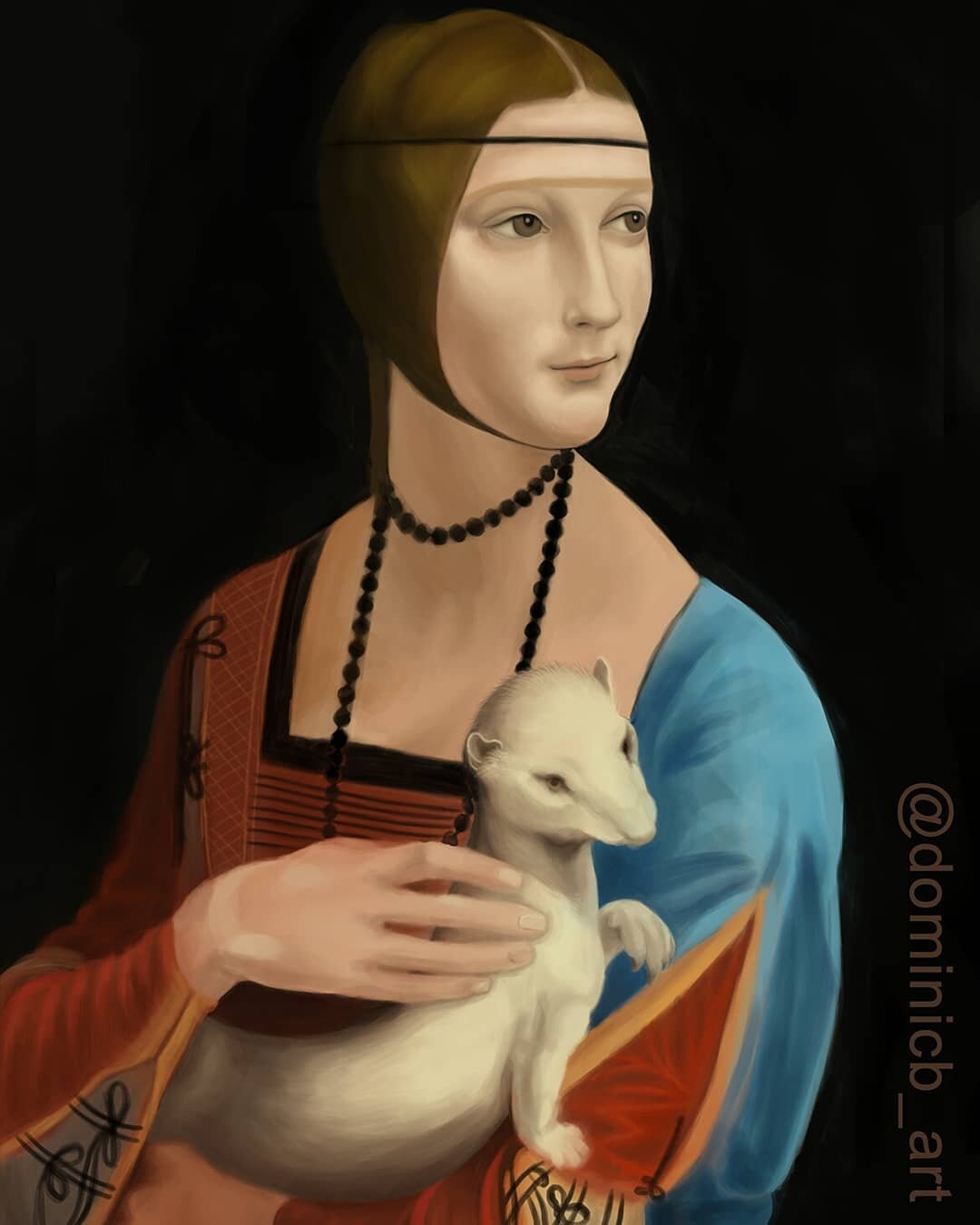 What was supposed to be a quick study of &quot;The Lady with an Ermine&quot; by Leonardo da Vinci ended up being a multi-week affair.