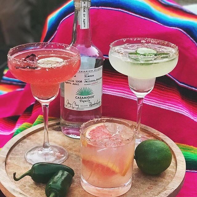 Happy Cinco de Mayo 🍻🌮🍹 We&rsquo;ve crafted up some delicious cocktails for you to try out! Which one is your favorite? ⠀
⠀
The Tijuana // fresh cucumber and jalape&ntilde;o slices, Lime juice, Triple Sec, Tequila, Chili lime salt rim ⠀ ⠀ ⠀

Rose 