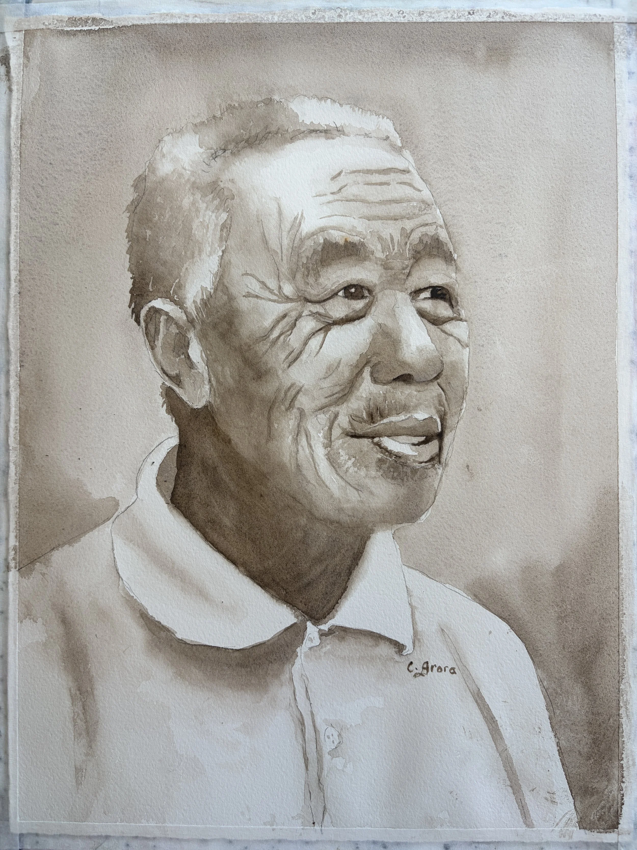 Sepia Tone Portrait  Flesh & Form 